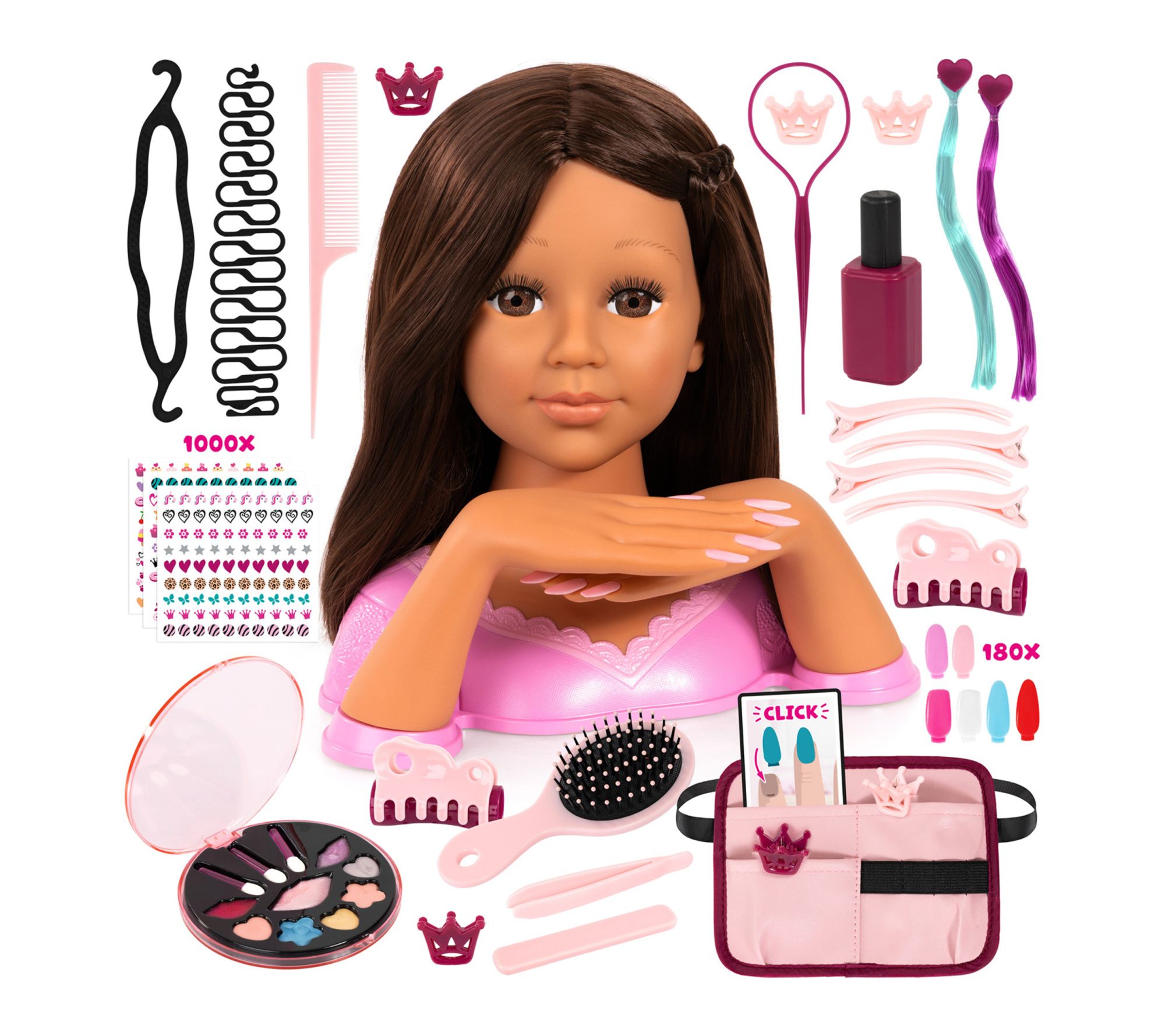 Bayer Design Ch arlene Magic Na ils Doll Stylin g Head