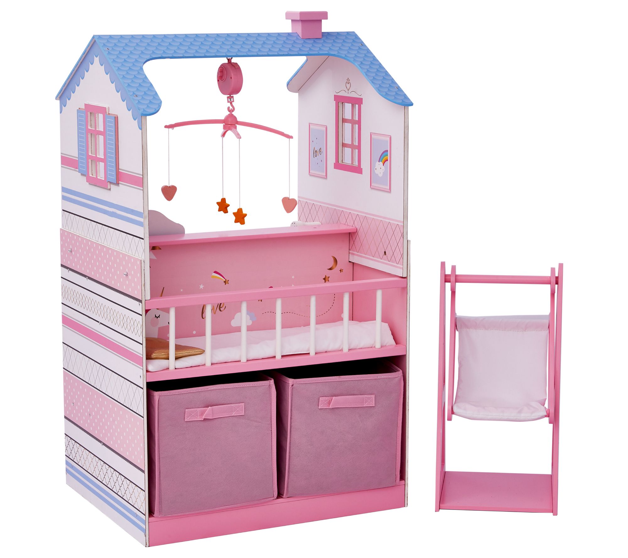 Olivia's Little World Classic Doll Changing Station Dollhouse