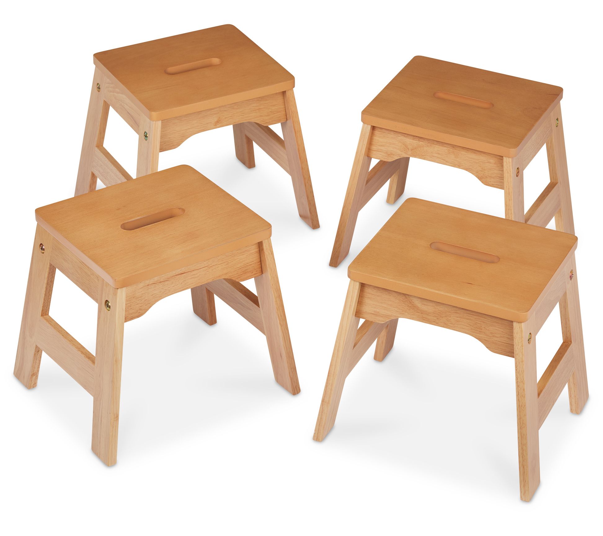 Melissa & Doug Wooden Stools - Set of 4