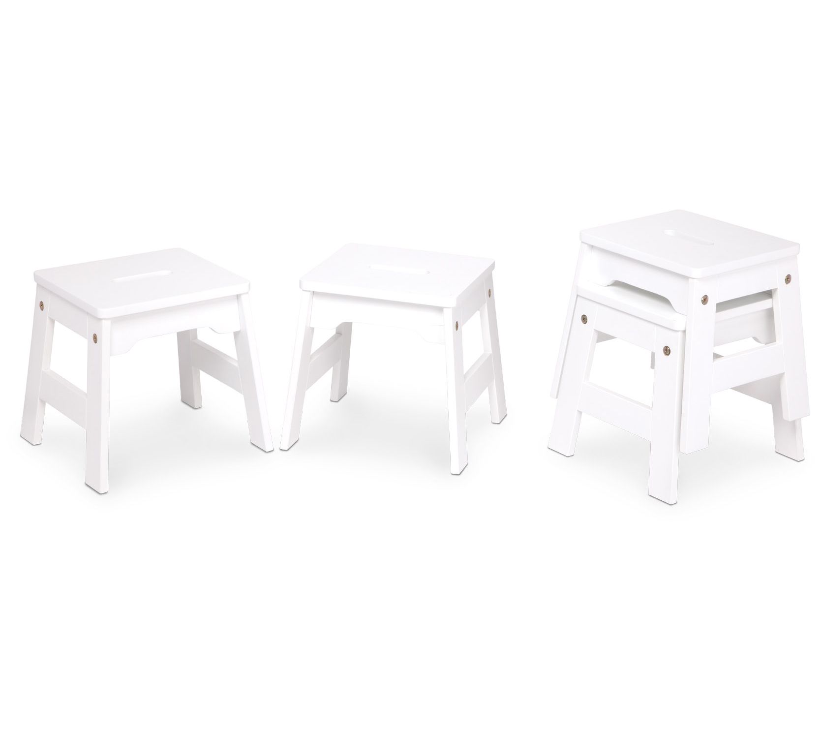 Melissa & Doug Wooden Stools - Set of 4