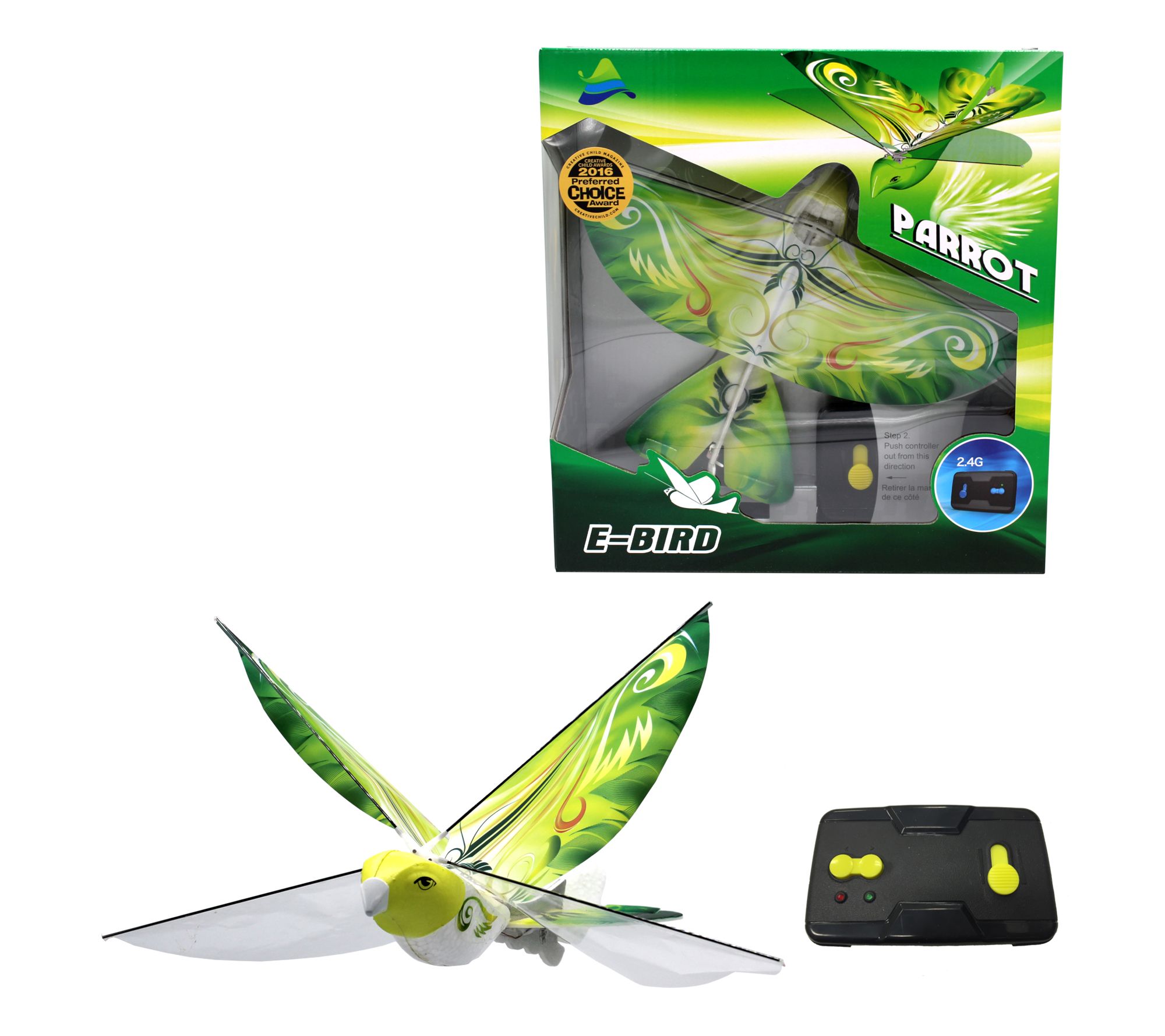 MukikiM eBird Green R/C Parrot Toy