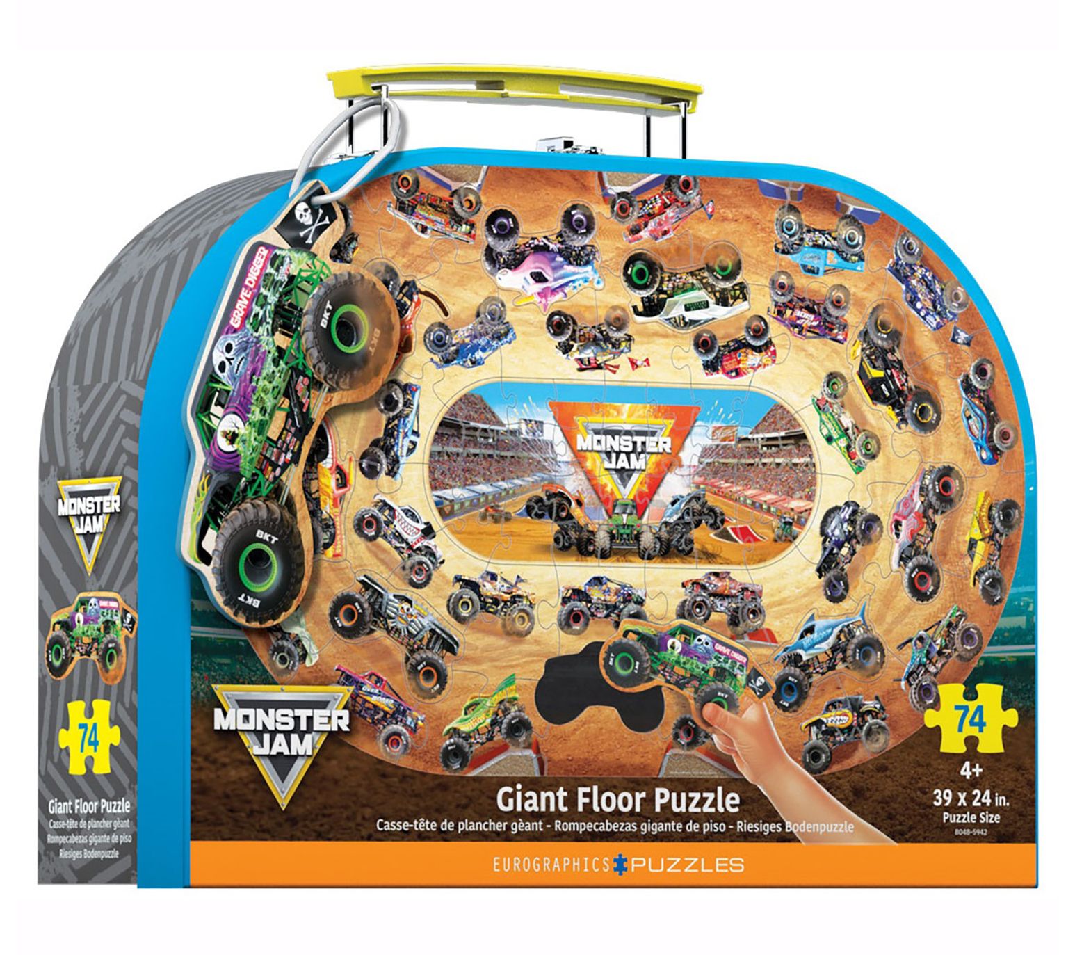 Eurographics Monster Jam Giant Floor Puzzle - 74-Piece