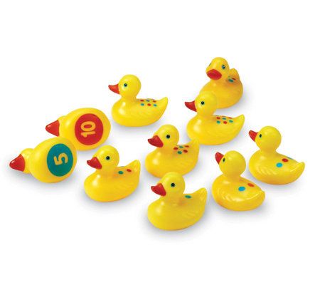 10 Small Kids Bath Rubber Duck Toys Bath-time Fun-Time Floating Water Enjoyments 