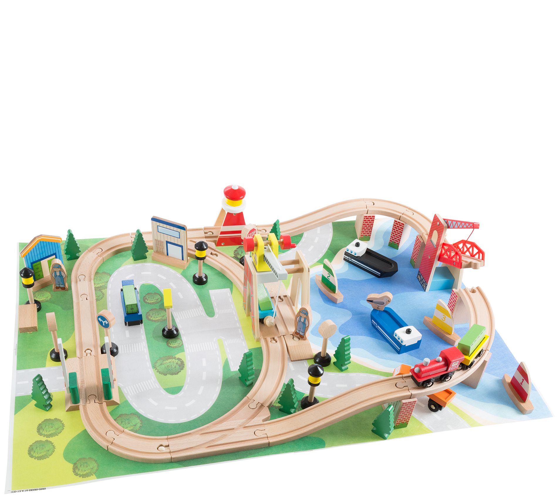 wooden train set table target