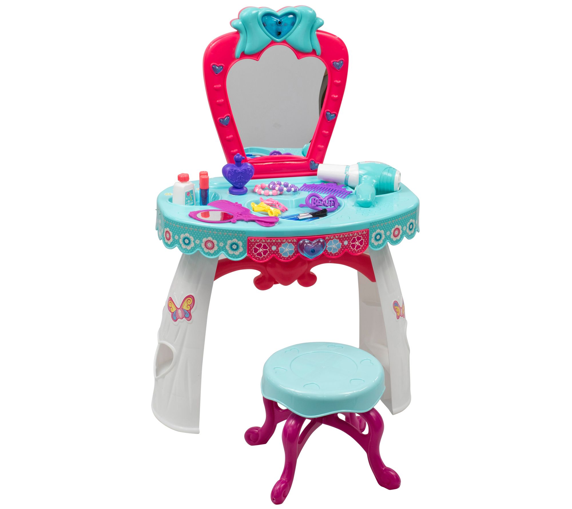 Frozen vanity with online chair