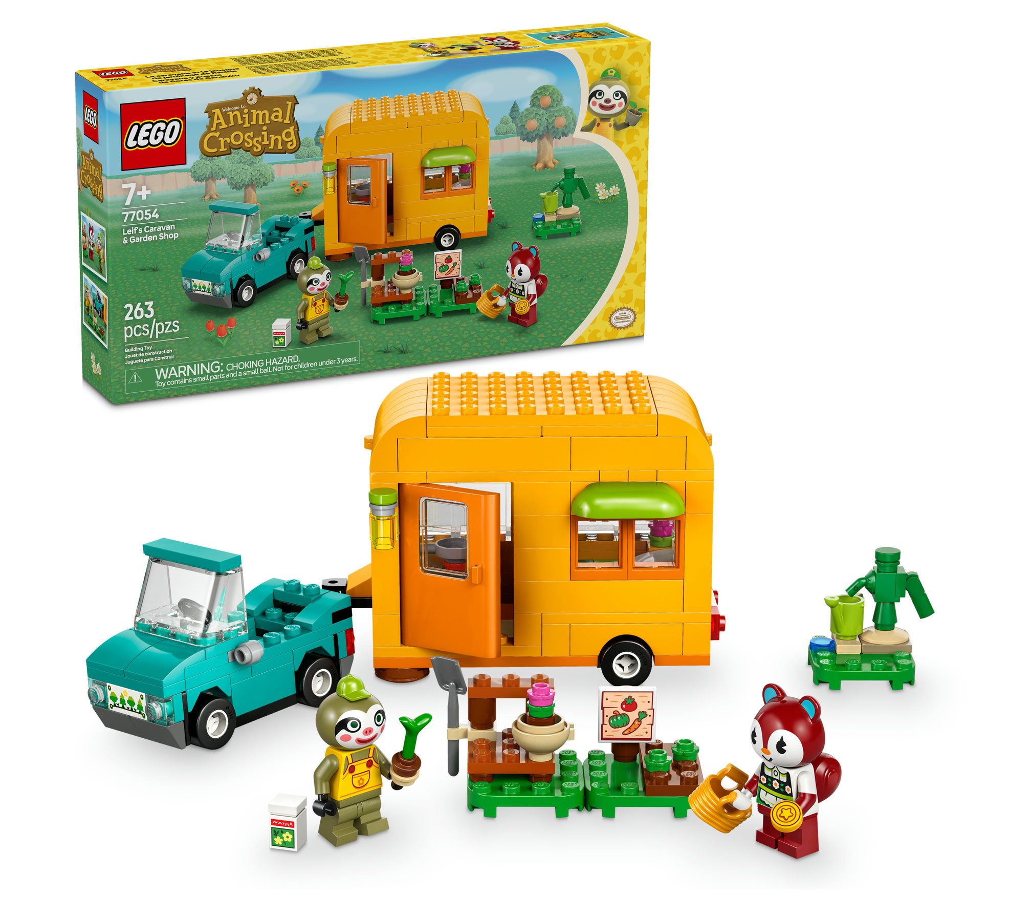LEGO Animal Crossing Leif's Caravan & Garden Shop Building Kit