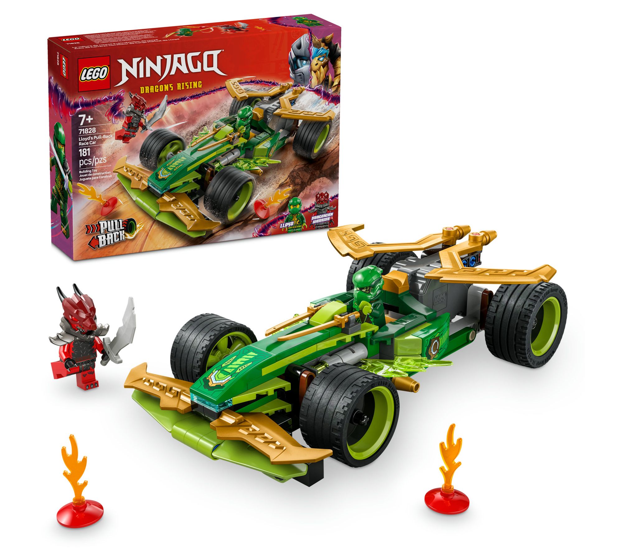 LEGO NINJAGO Lloyd's Pull-Back Race Car PretendPlay Toy Set