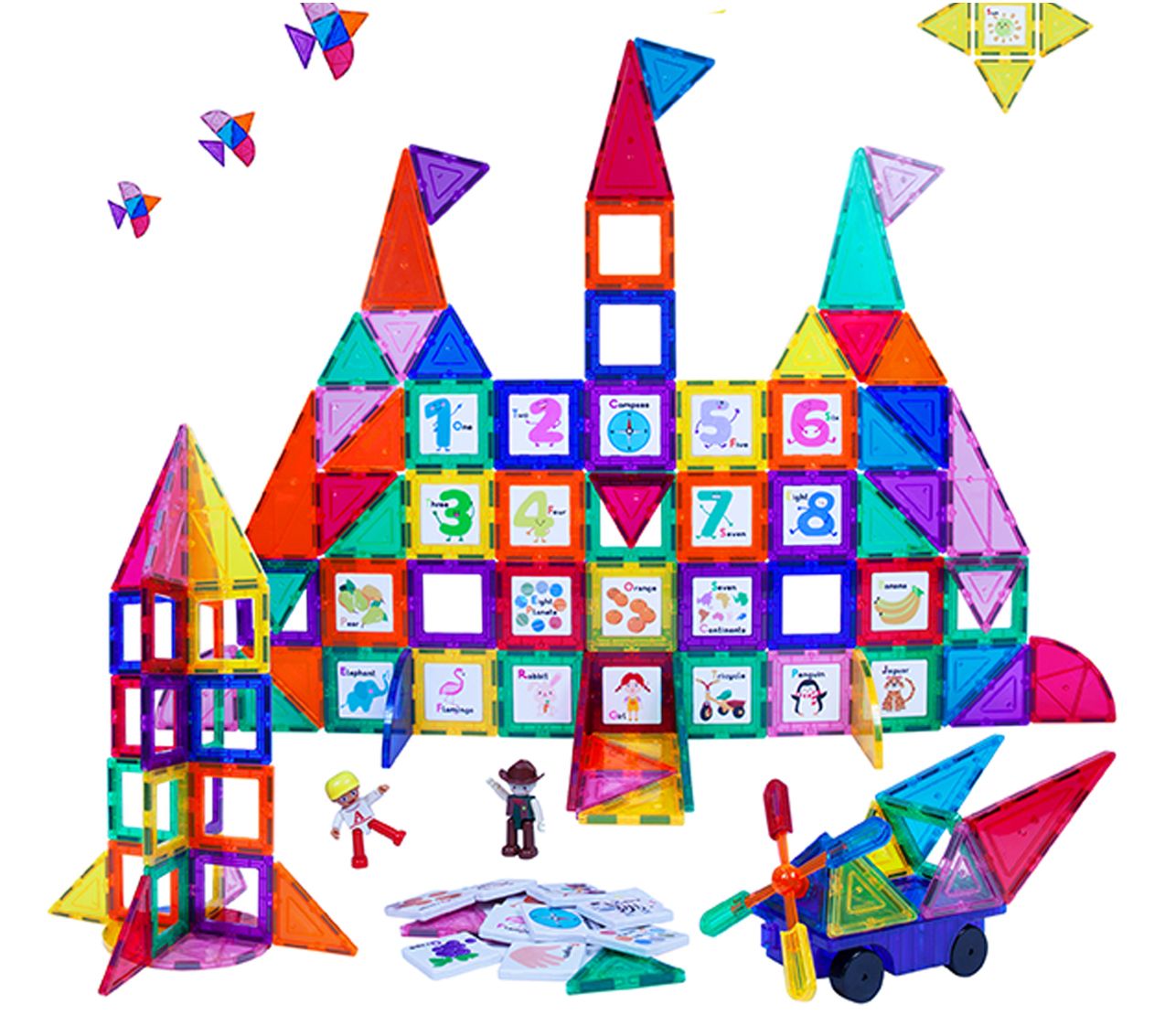 PicassoTiles 121 Piece Magnetic Building Blocket