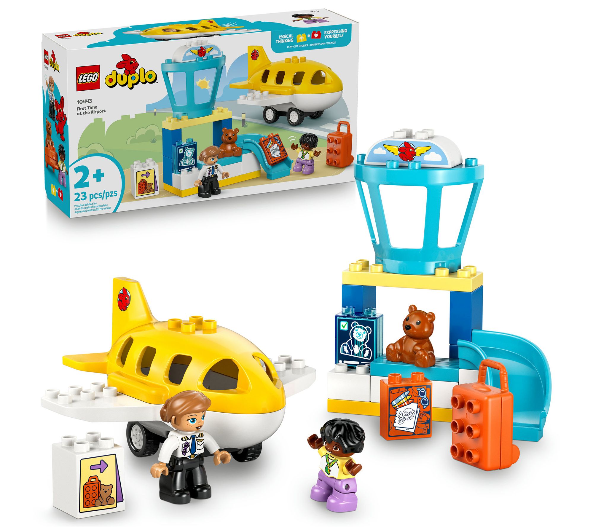 LEGO DUPLO Town First Time at the Airport Building Toy for Pre