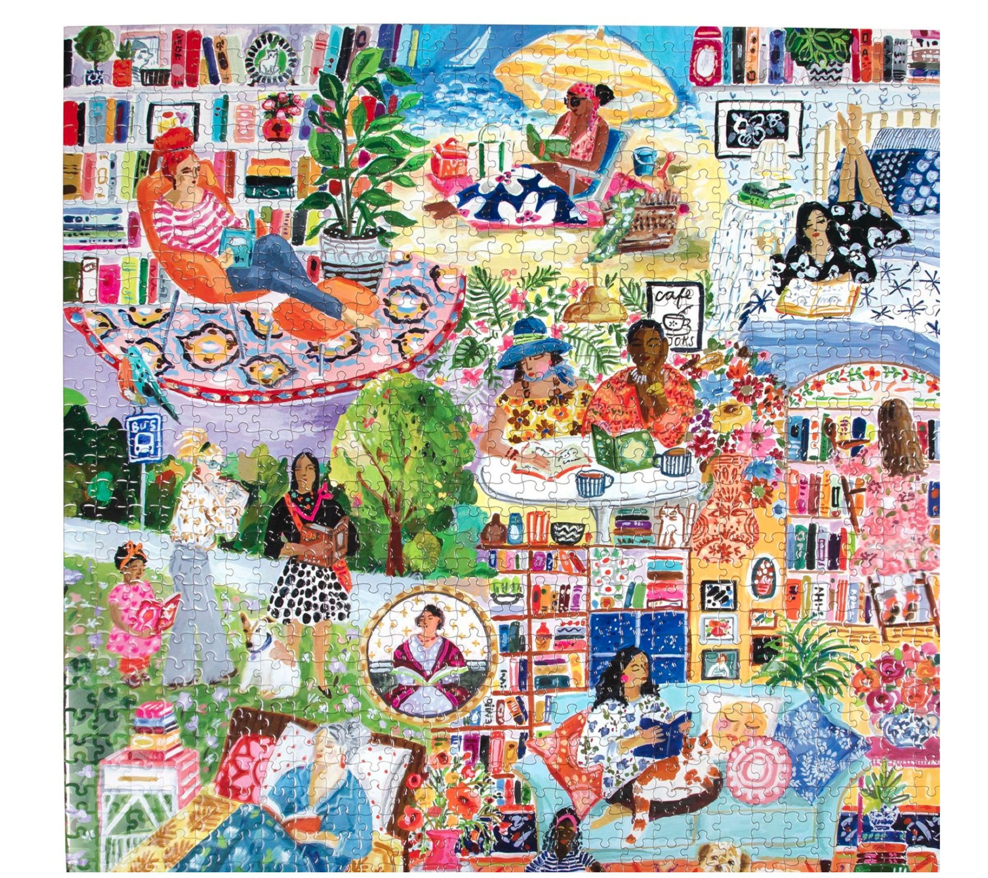 eeBoo Piece & Love: Women Reading - 1000pc Puzzle