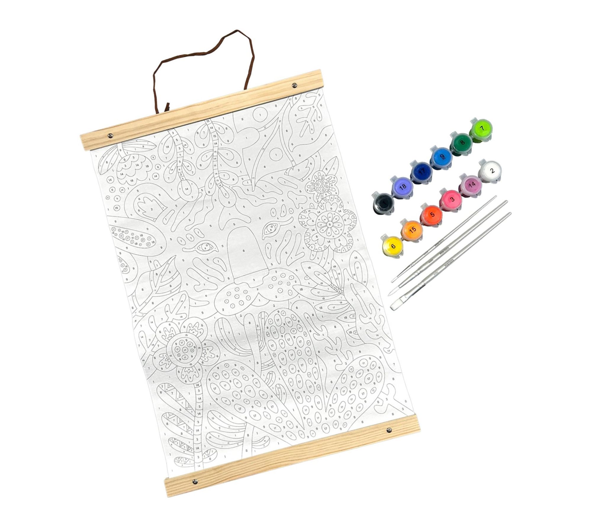 OOLY: Paintology Paint-By-Number Canvas Kit