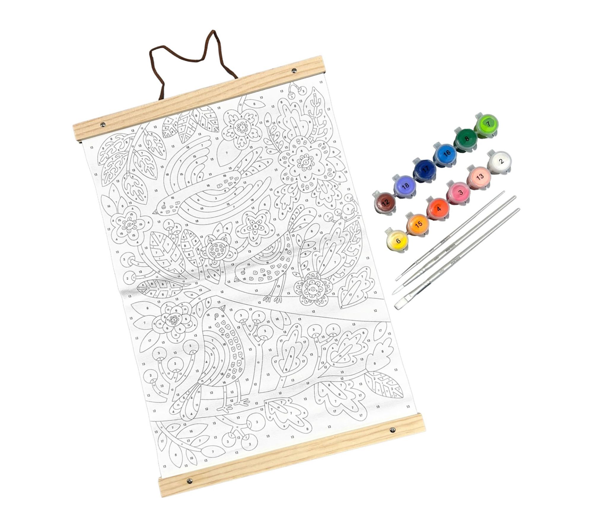 OOLY: Paintology Paint-By-Number Canvas Kit