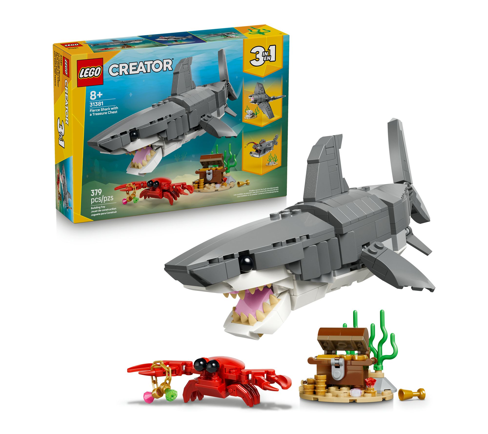 LEGO Creator Fierce Shark with a Treasure ChestToy 31381