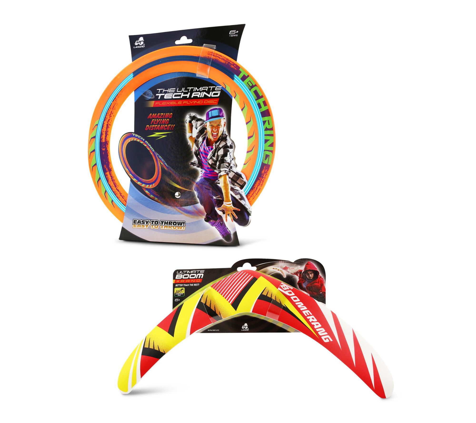 Lanard Ultimate Bundle Pack Boomerang and TechRing Toss Toys