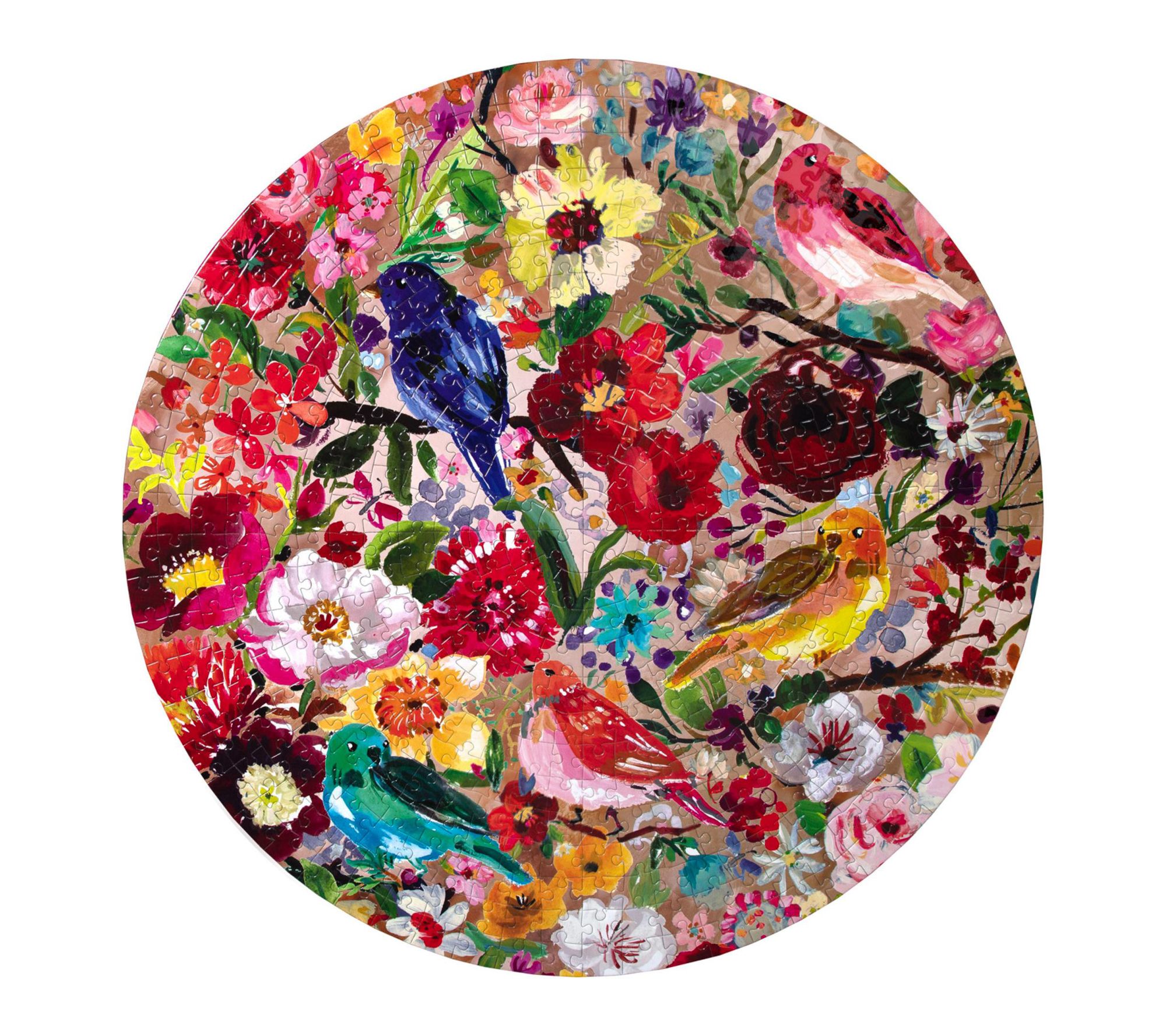eeBoo Piece & Love Birds and Blossoms 50pc Jigsaw Puzzle