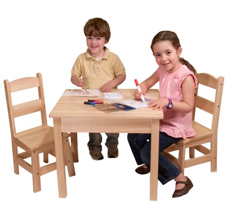 Melissa & Doug Wooden Table & Chairs Set