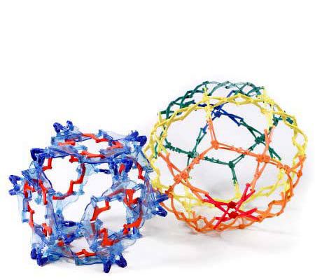 Hoberman Mini Sphere & Expandagon Crystal Cube — QVC.com