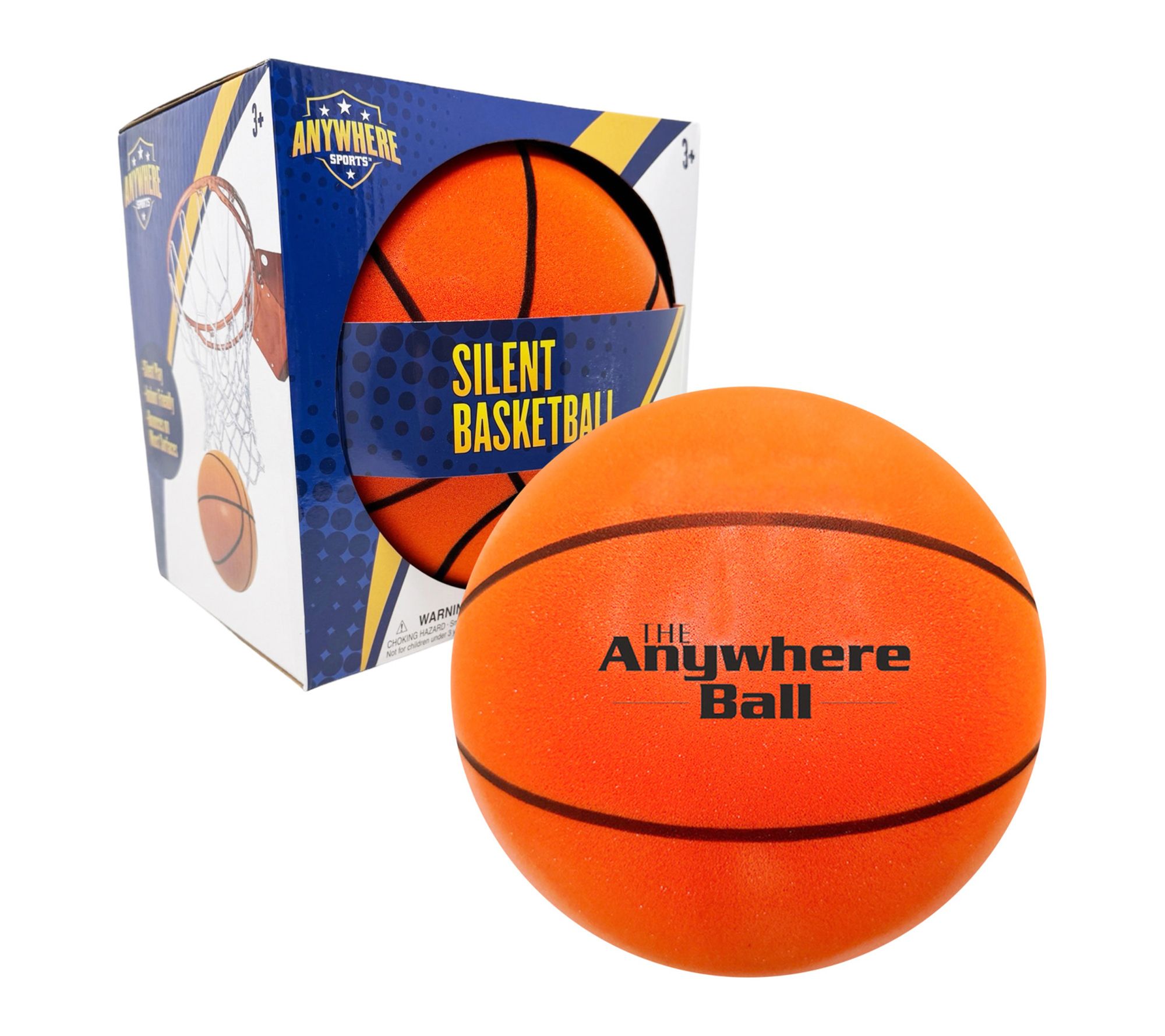 Anywhere Sports 7 inch Silent Airless Foam Basketball