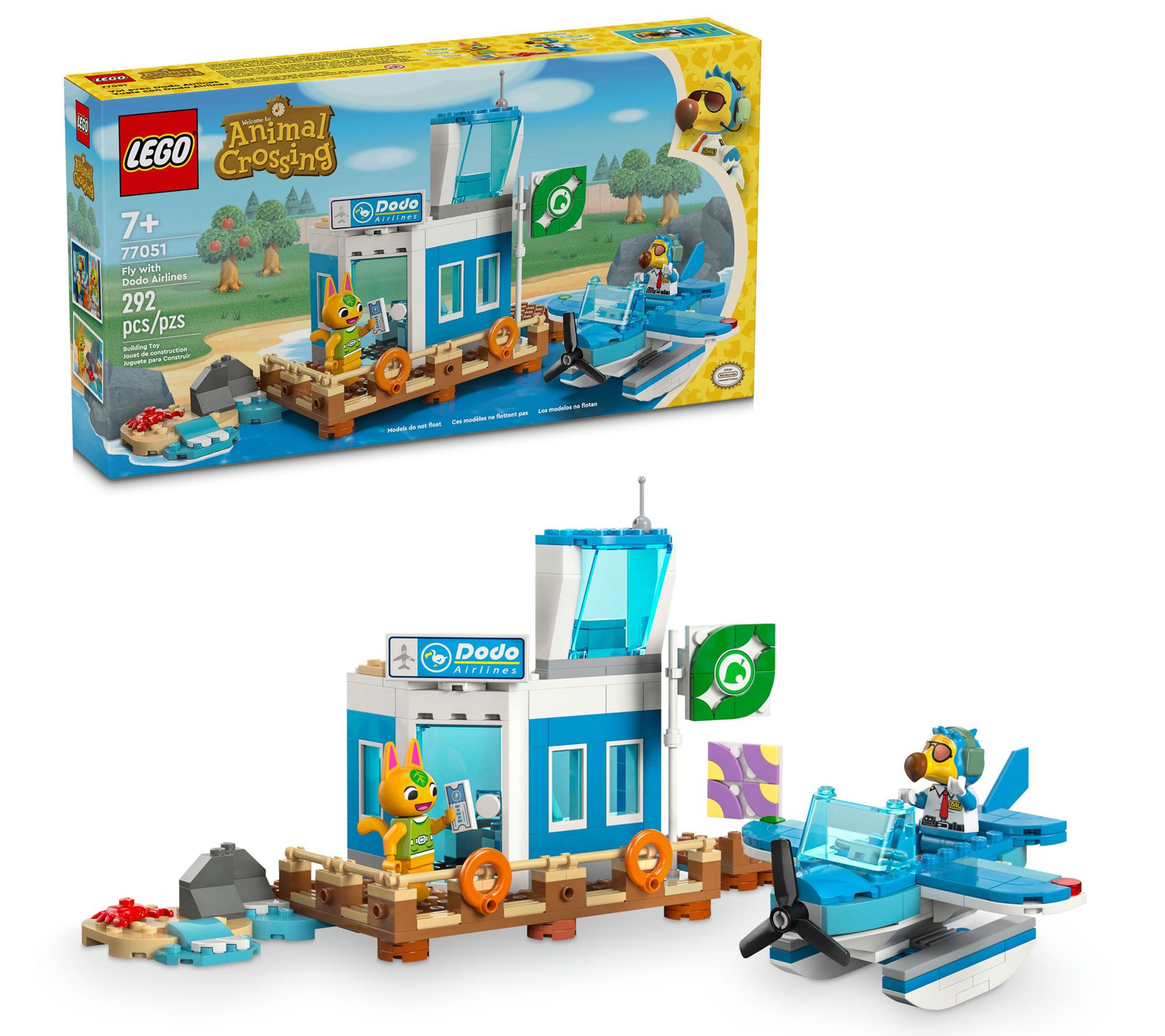 LEGO Animal Crossing Fly with Dodo Airlines Airport Toy