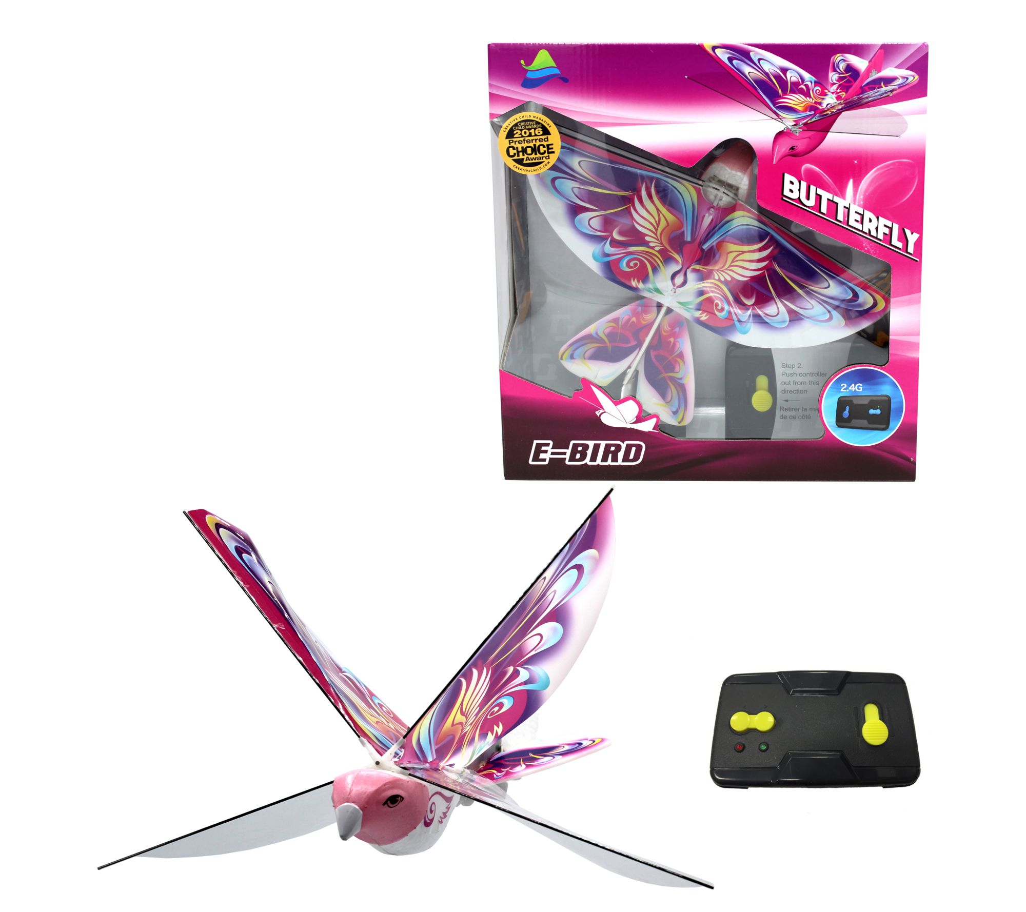 MukikiM eBird Pink R/C Butterfly Toy