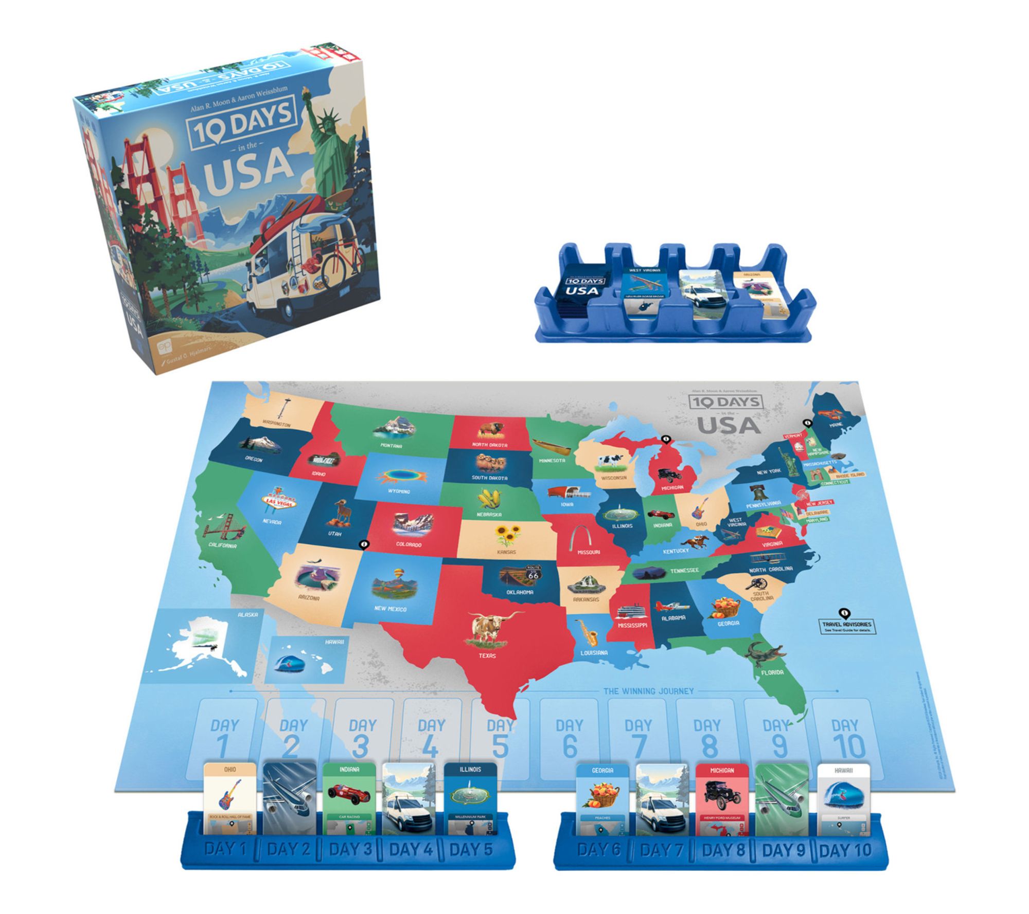 USAopoly 10 Days in The USA Strategy Board Game