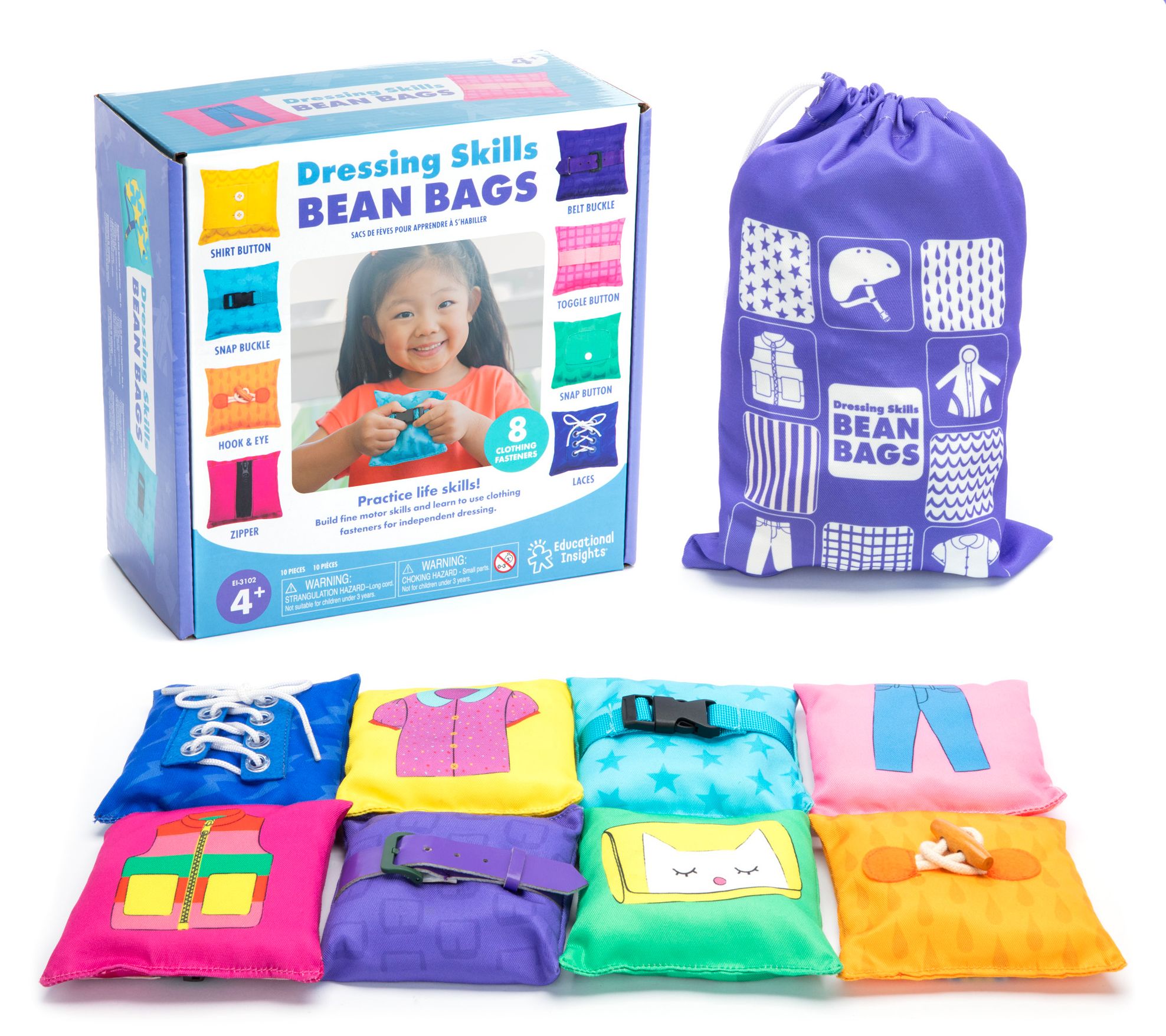 Dressing Skills Bean Bags by Educational Insights