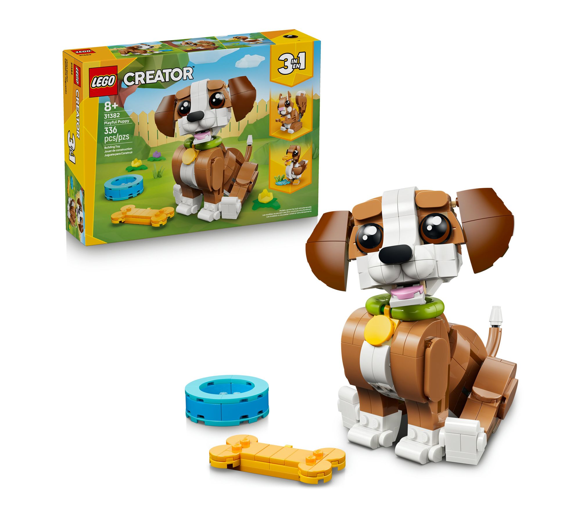 LEGO Creator 3 in 1 Cute Animals: Playful PuppyDog 31382