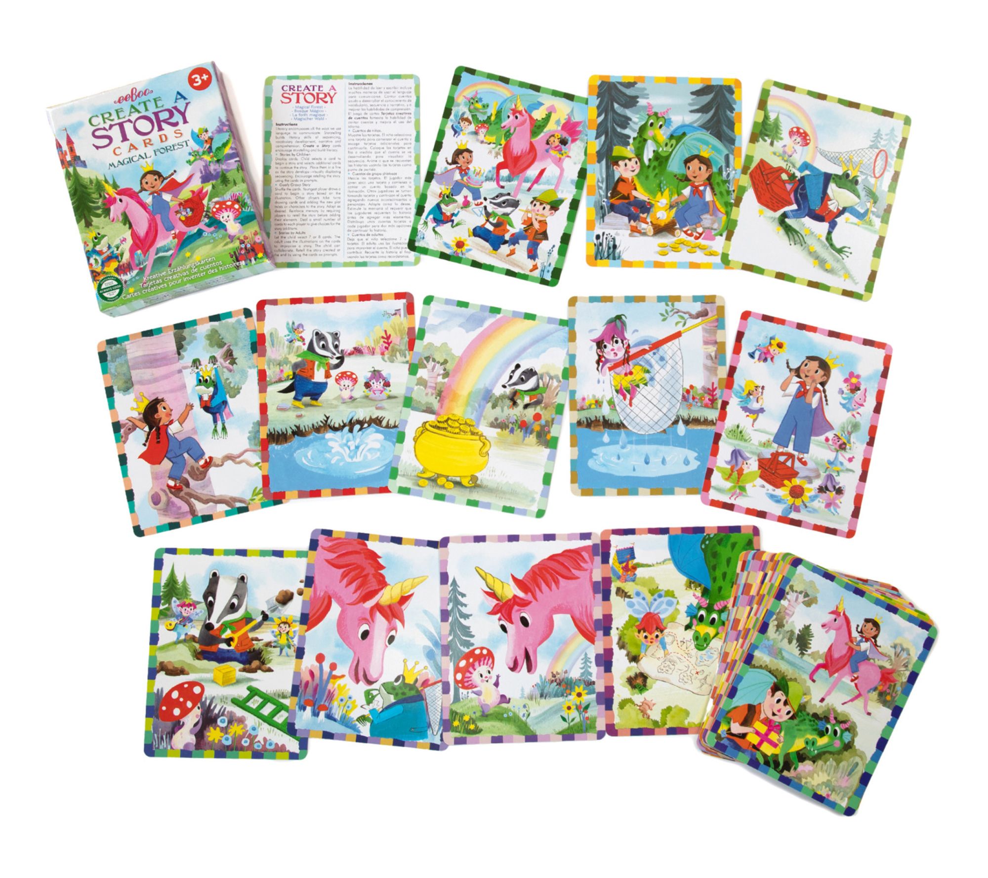 eeBoo Create A Story Cards Magical Forest with36 Flash Cards