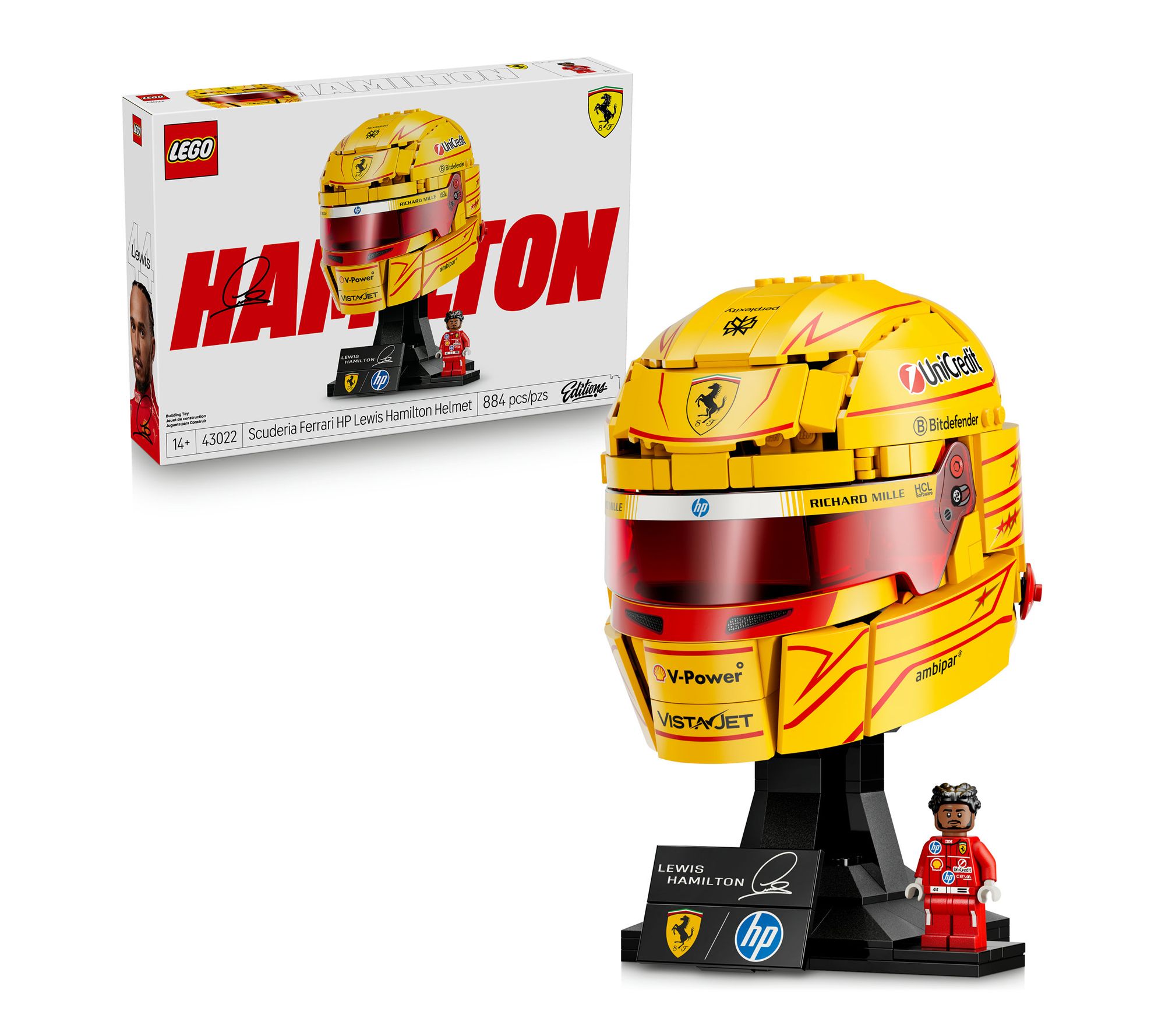 LEGO Editions Formula 1 Scuderia Ferrari HP Hamilton Helmet