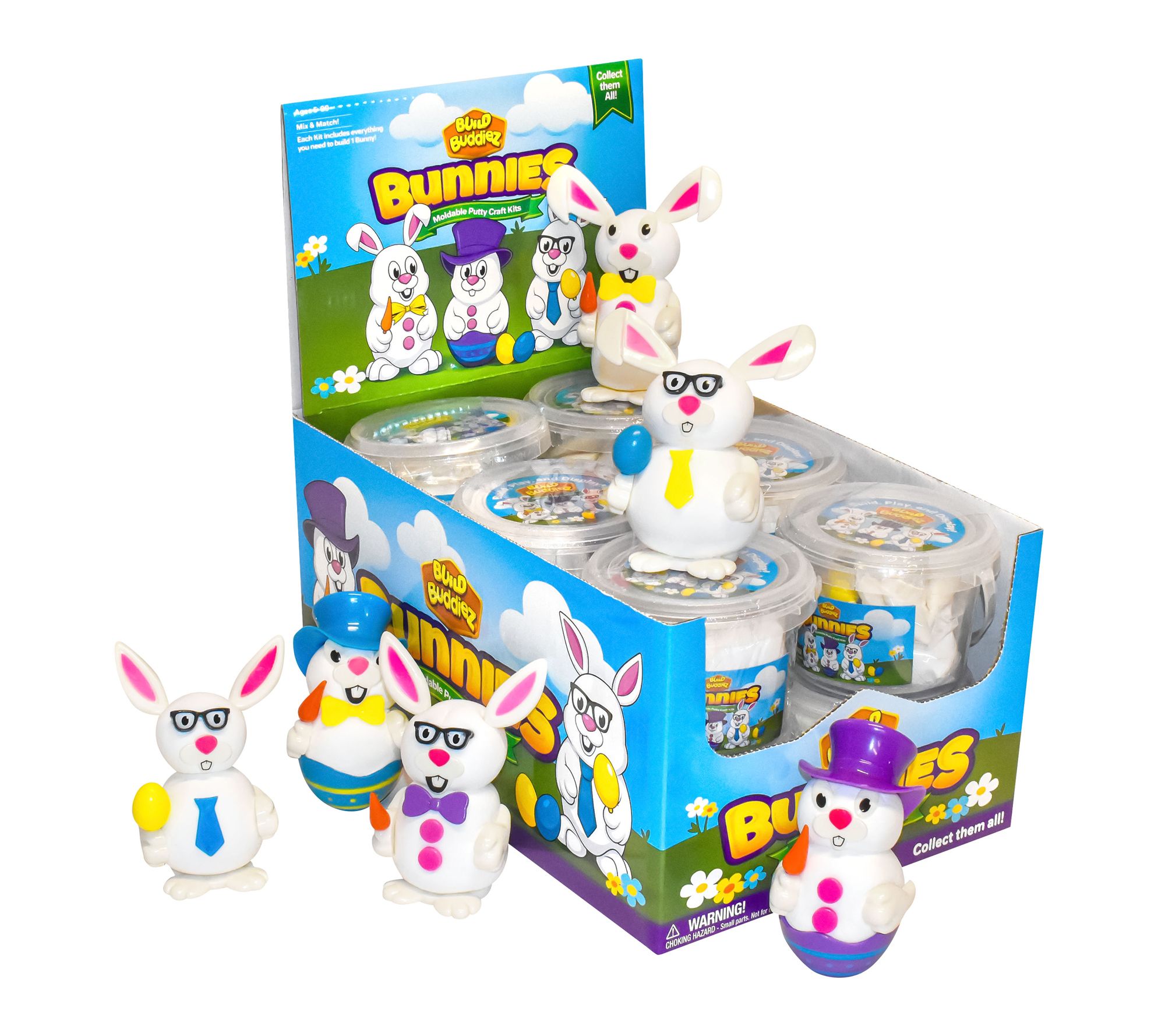 Build Buddiez Bunnies Craft Kit 12 - Pk