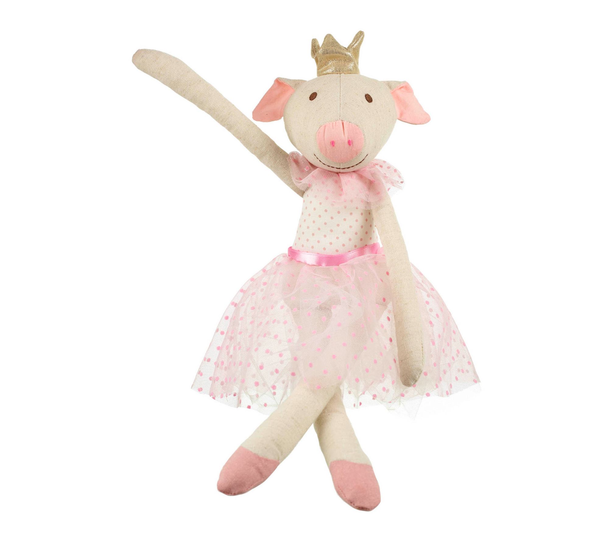 Orange Tree Toys Pig Princess Ballerina Rag Doll