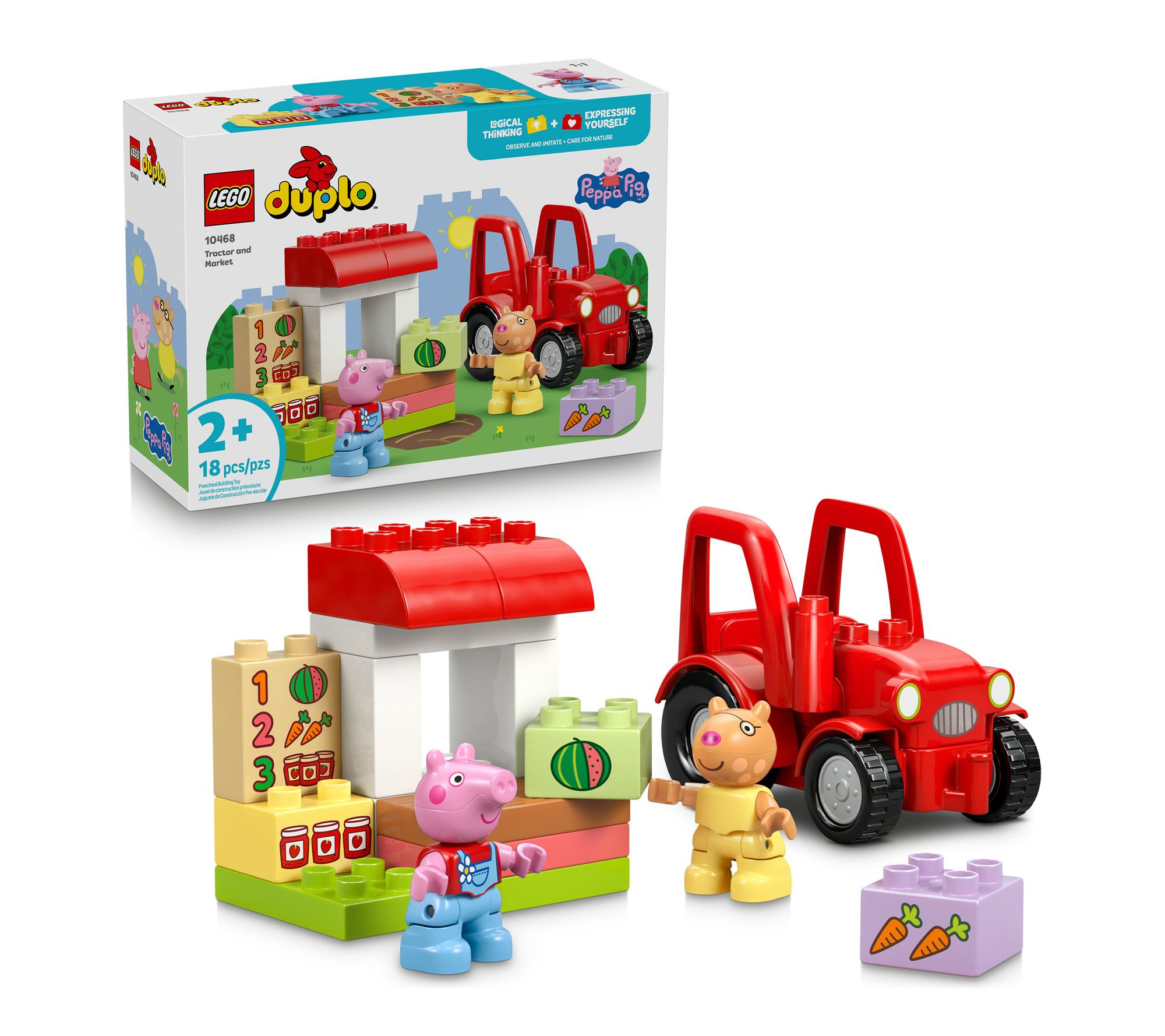 LEGO DUPLO Peppa Pig Tractor and Market 10468