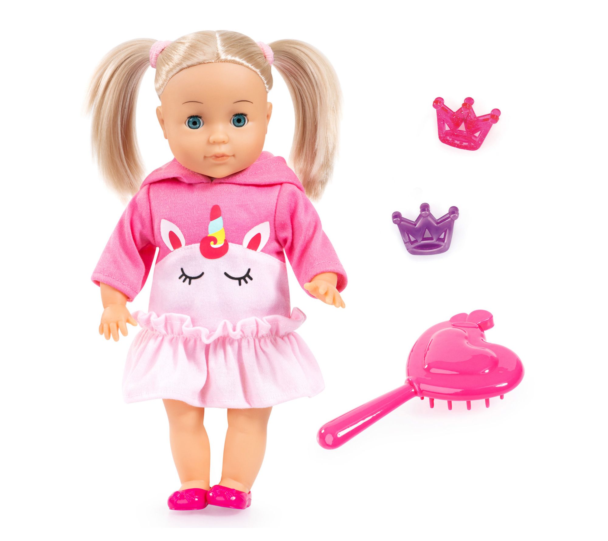 Bayer Design 13in Pink Unicorn Top Charlene Little Lover Doll