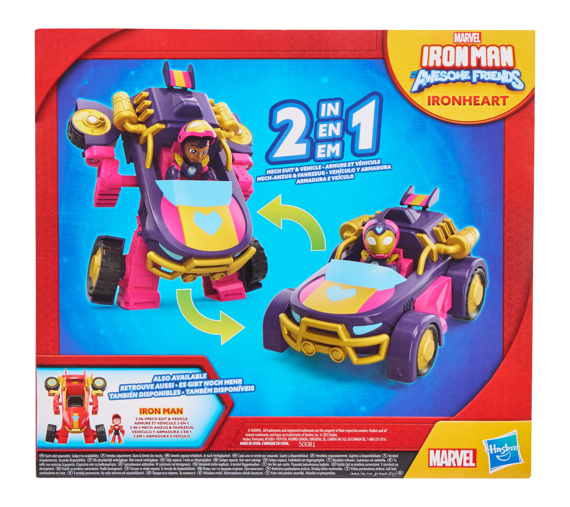 Marvel Iron Man & Friends Ironheart 2 In 1 Mech Suit & Vehicle | QVC