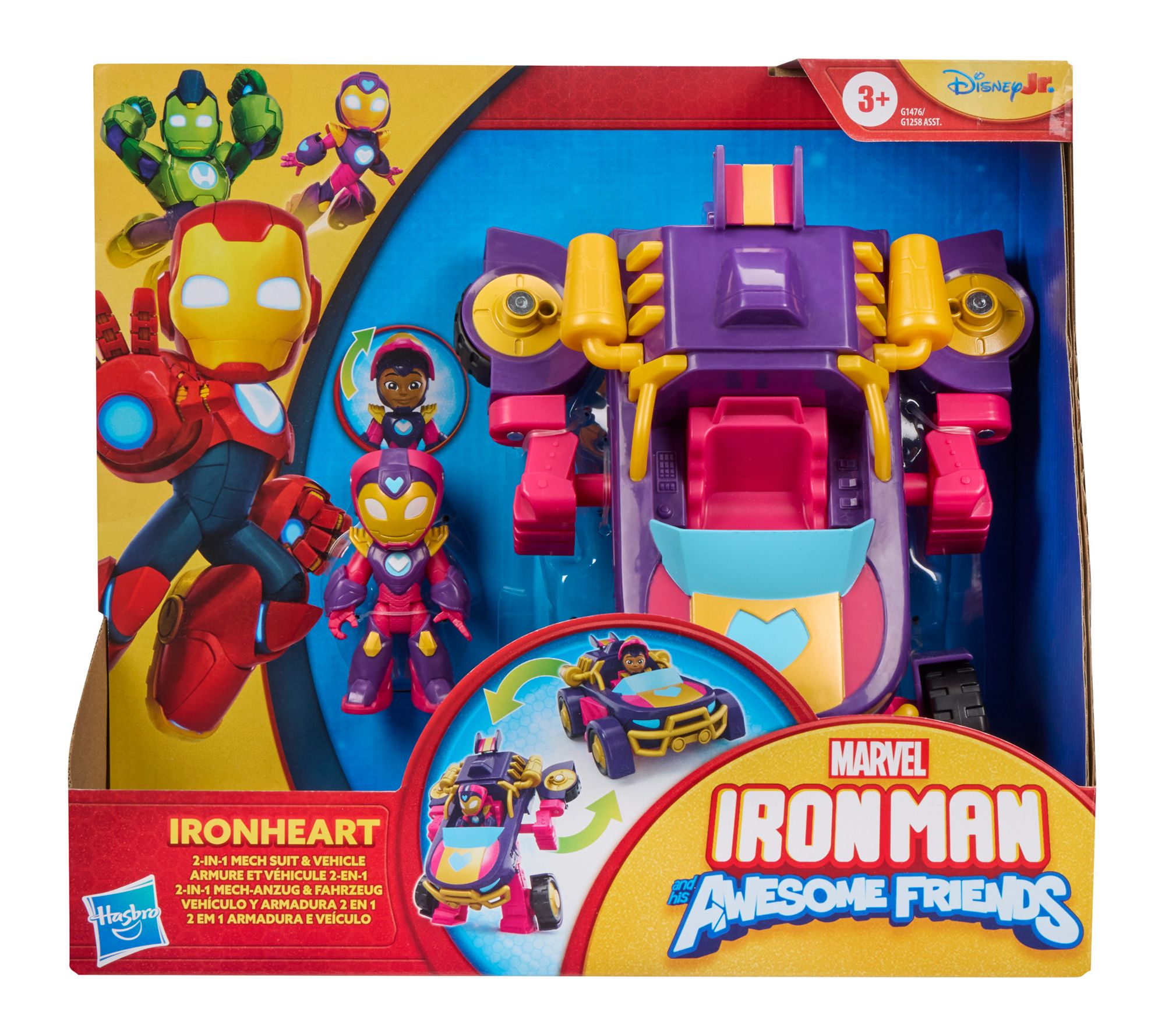 Marvel Iron Man & Friends Ironheart 2 In 1 Mech Suit & Vehicle | QVC