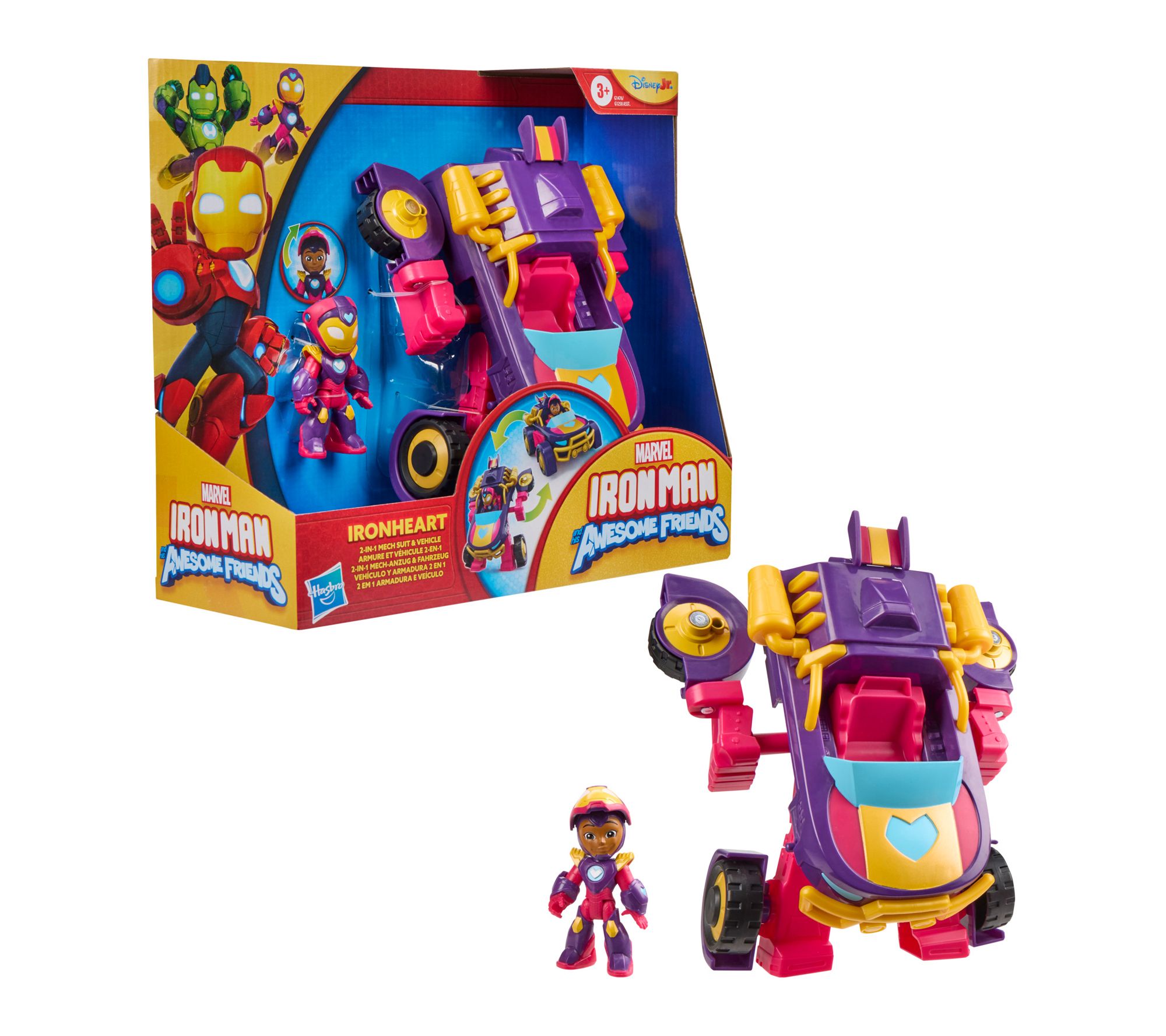 Marvel Iron Man & Friends Ironheart 2 In 1 Mech Suit & Vehicle