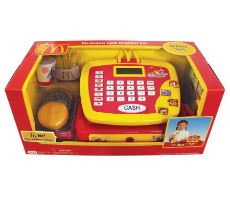 MCDONALD'S HAMBURGER MAKER & McDonald's Cash Register Toys for Kids 
