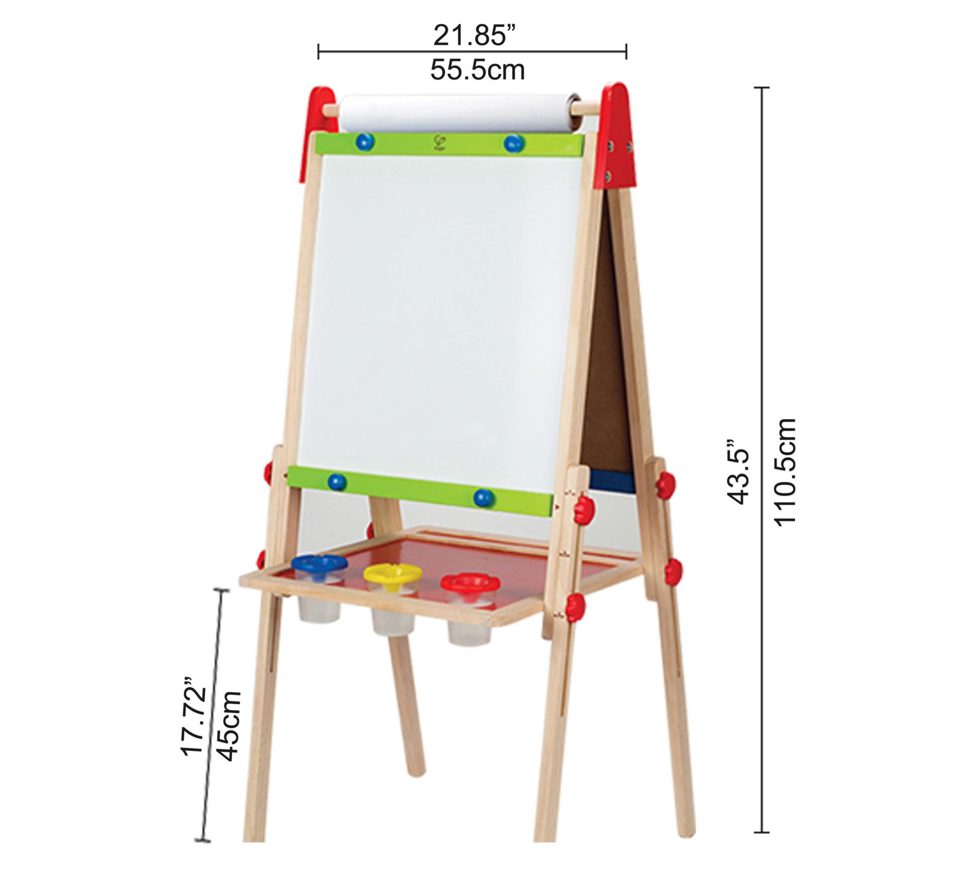 Hape All-in-One Easel Kid's Wooden Double-SidedArt Easel - QVC.com