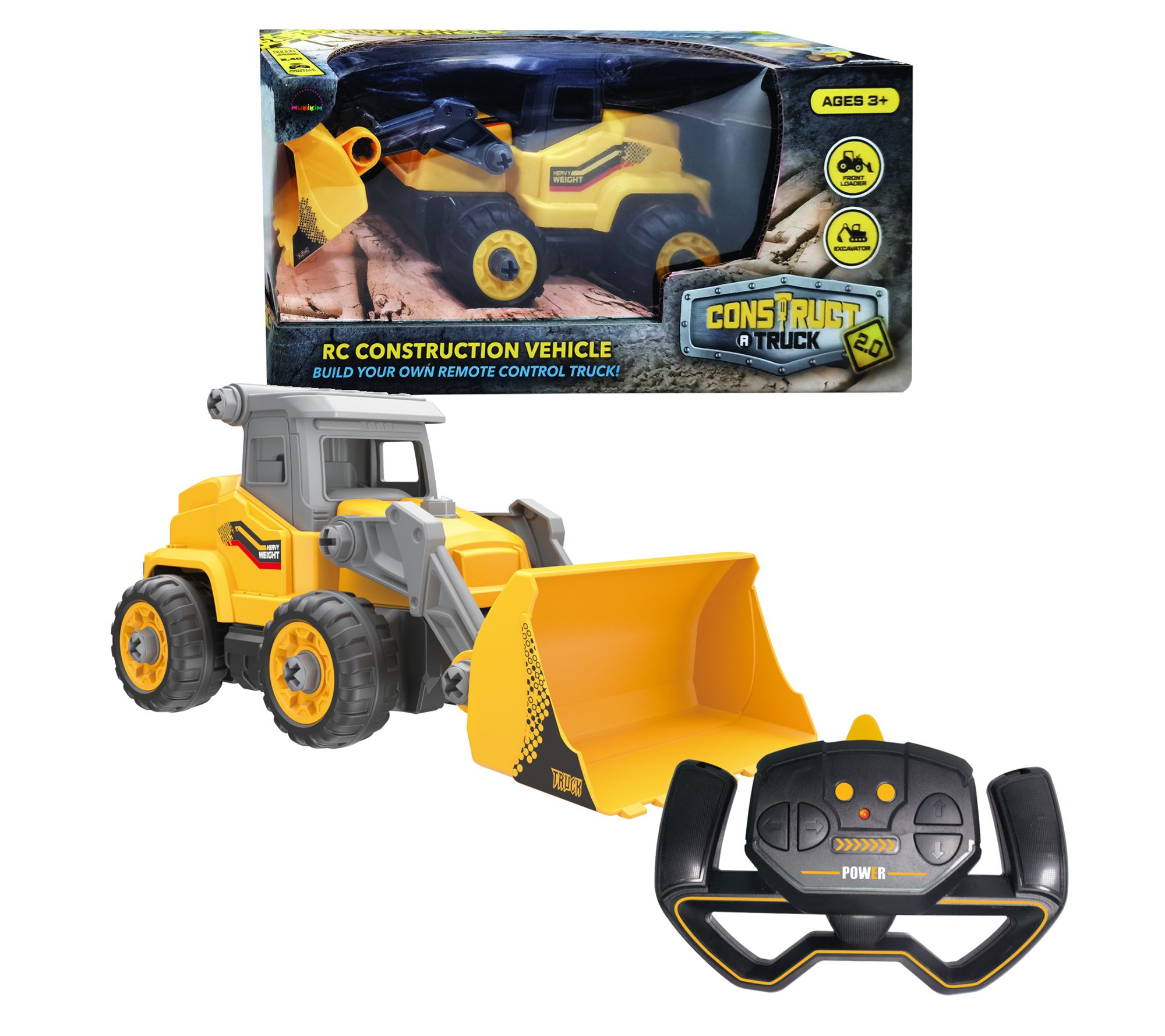 MukikiM Construct A Truck 2.0 Front Loader Toy