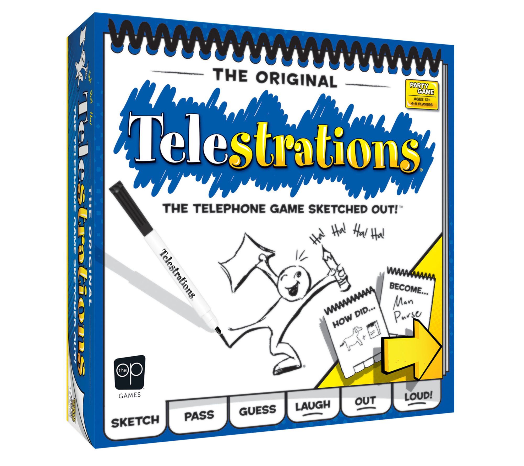 USAopoly Telestrations Original Family Drawing Board Game