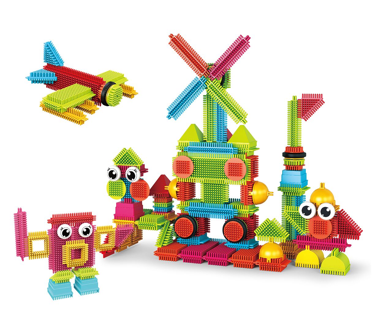 PicassoTiles 112pc Hedgehog Building Blocks Building Set