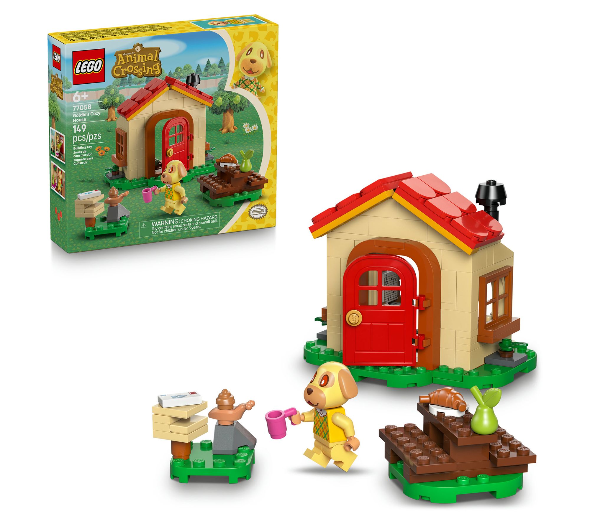 LEGO Animal Crossing Goldie's Cozy House Building Playset 7705