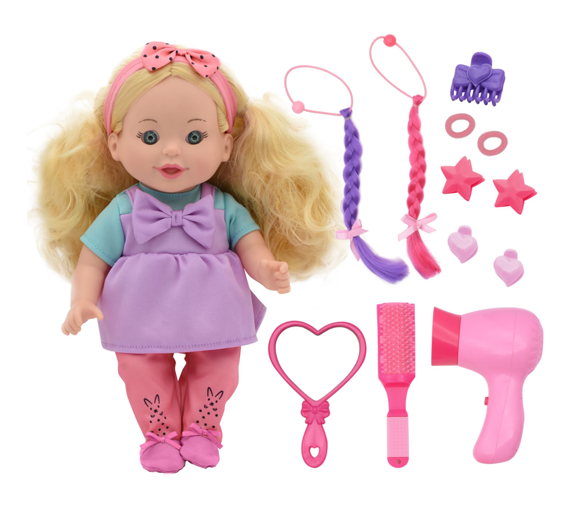 Lil Tots Talking Hair Styling Playset with 12inDoll