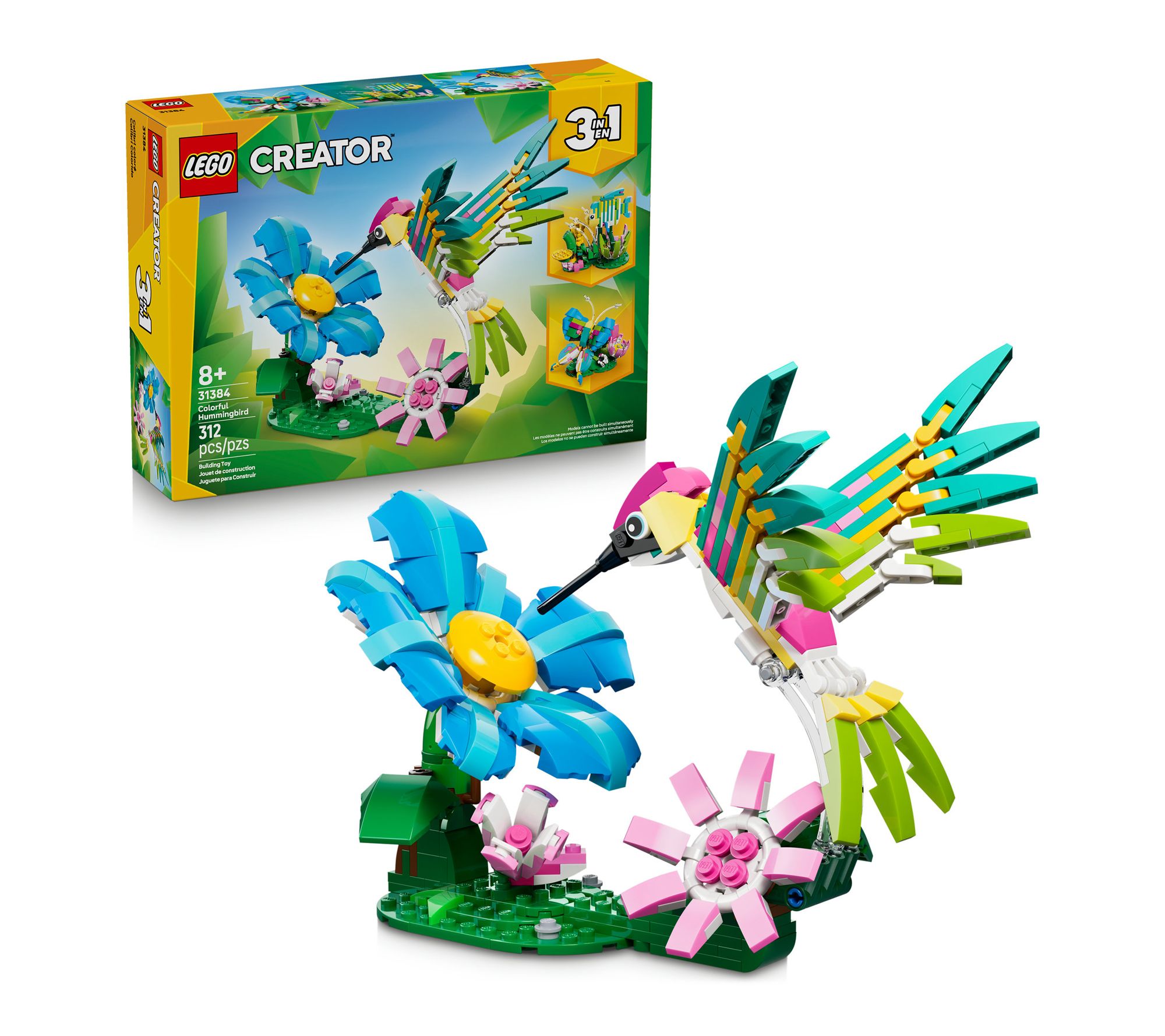 LEGO Creator 3 in1 Wild Animals: Colorful Hummingbird Decor 31