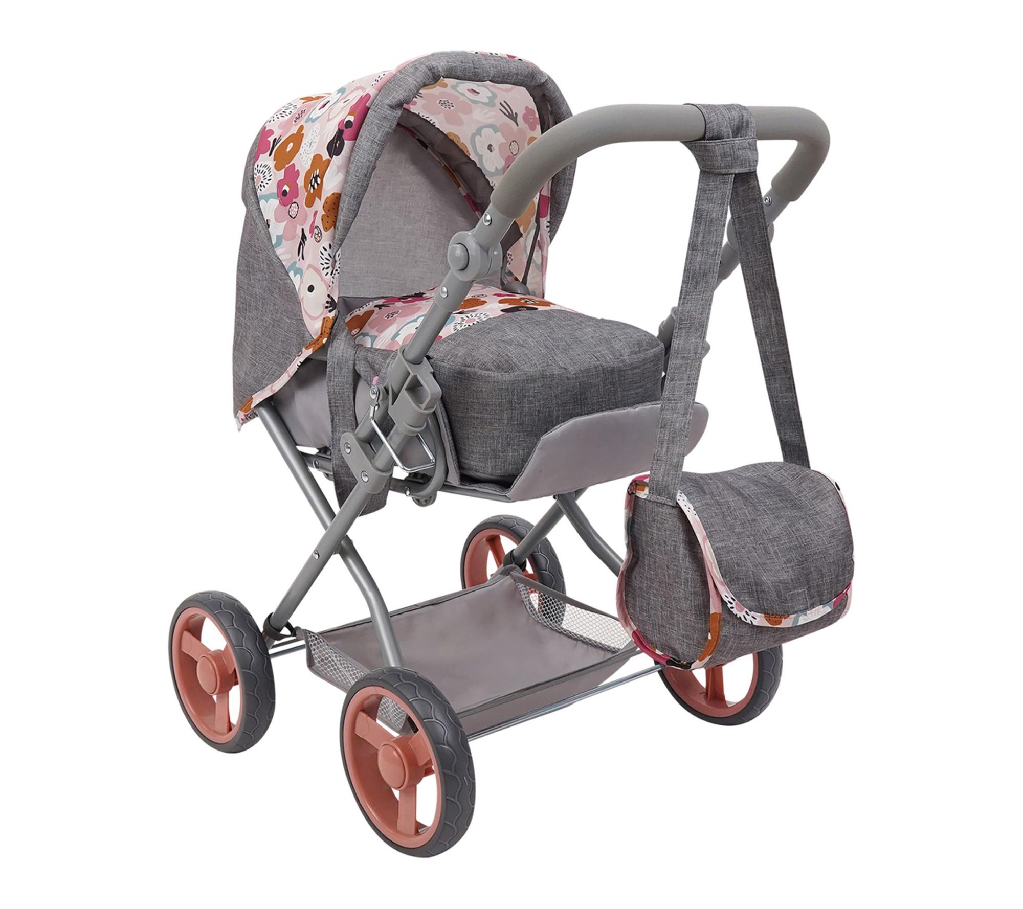 509 Crew Melange Flora Kelly Deluxe Doll Pram with Bag