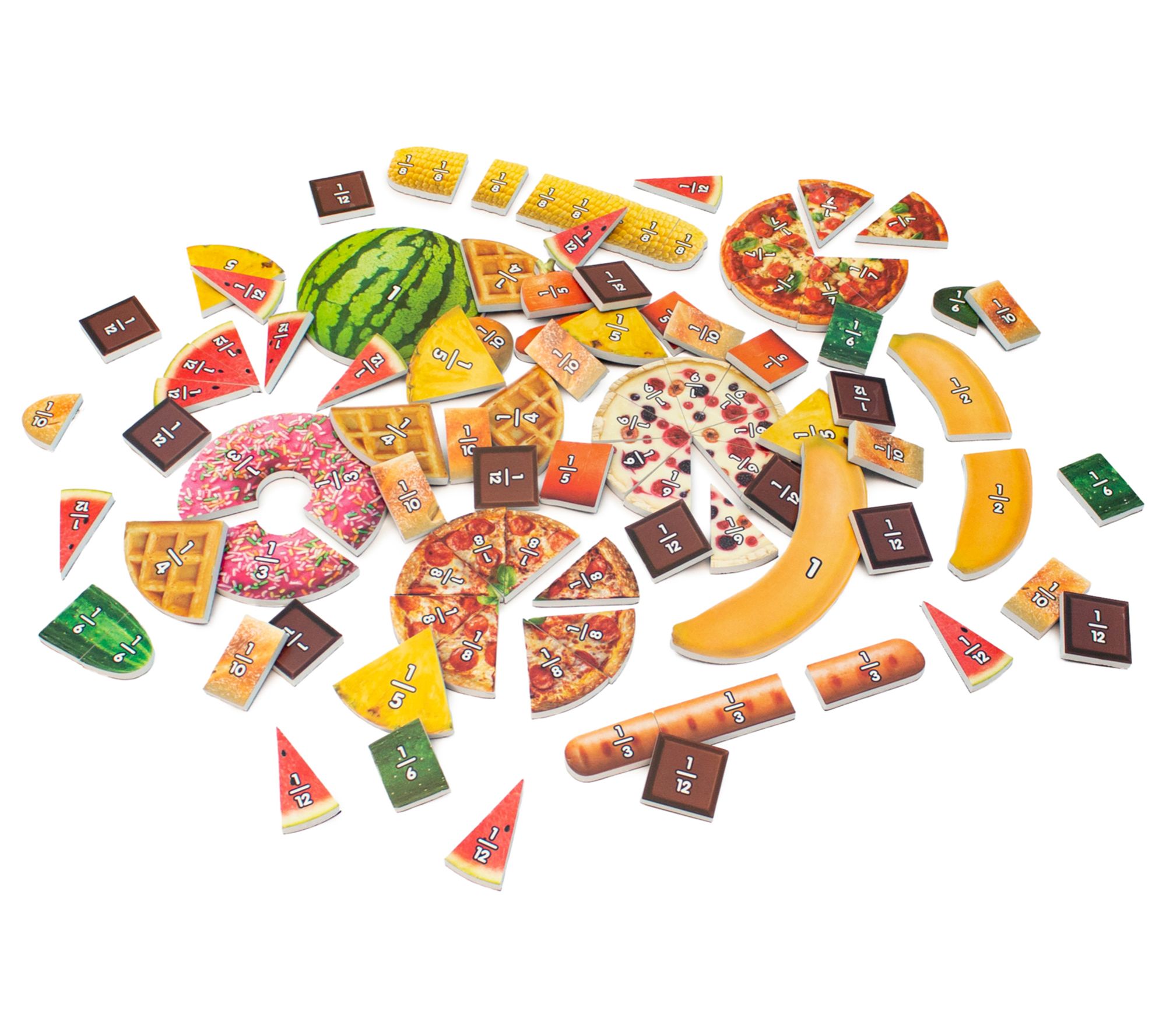 Junior Learning Food Fractions Educational Lear ning Set