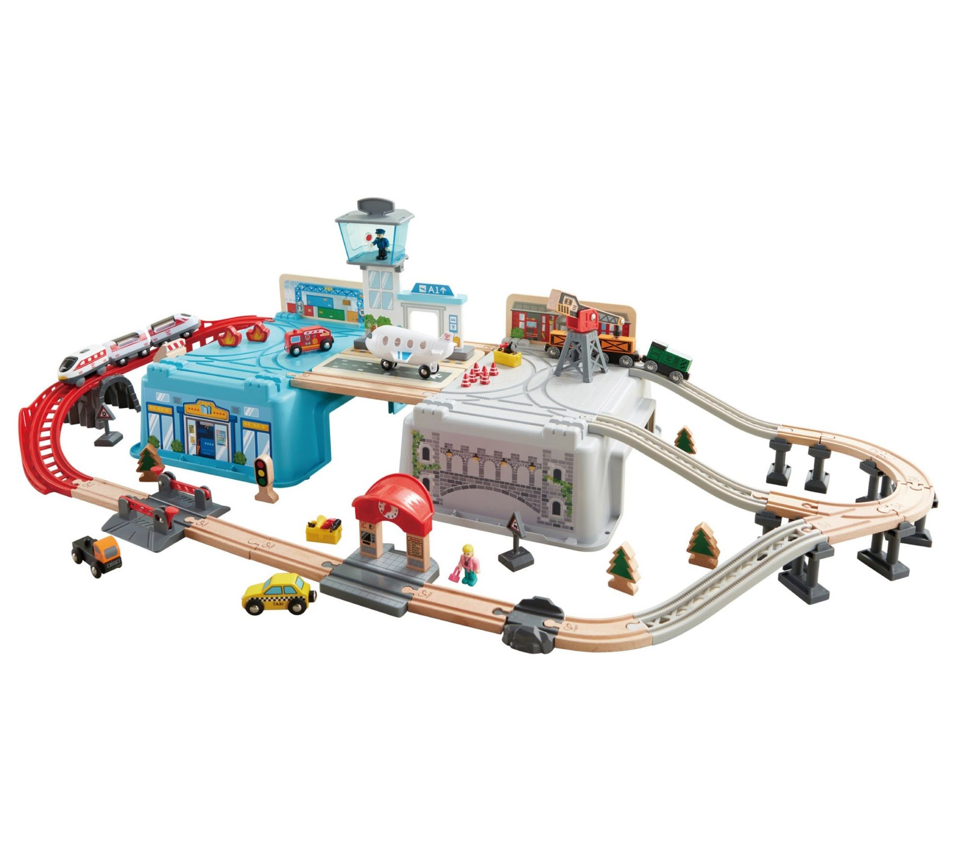 Grand City Station Train Set - Toys & Co. - HaPe
