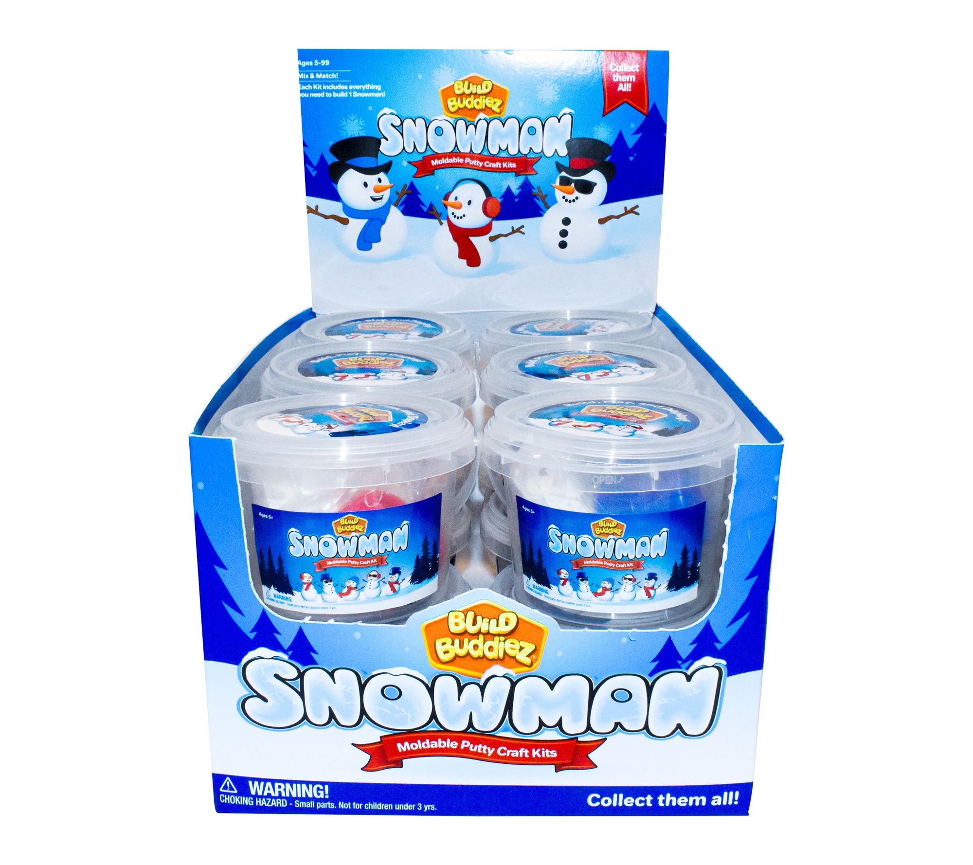 Build Buddiez Snowman Craft Kit - 12 pk