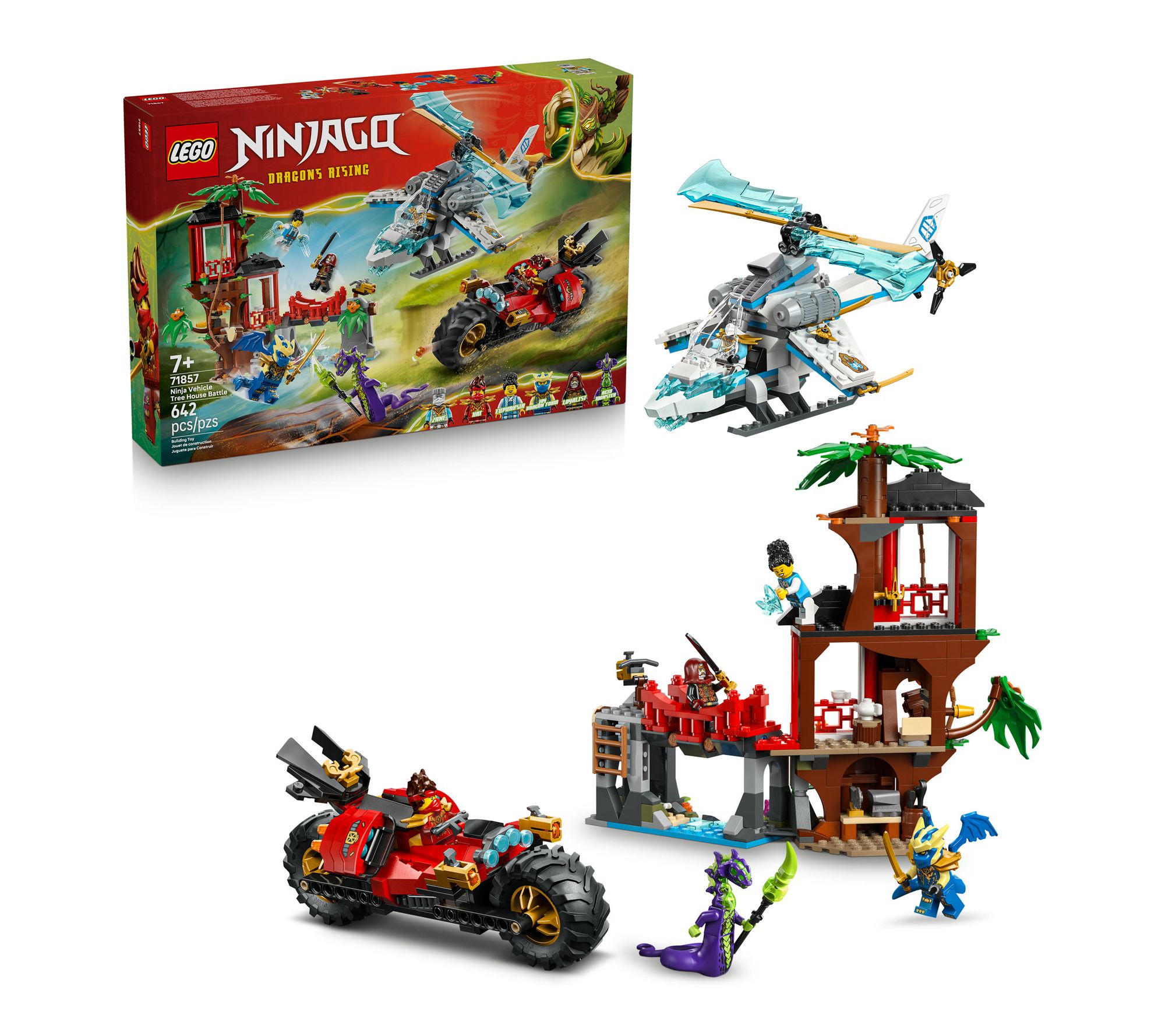 LEGO NINJAGO Ninja Vehicle Tree House Battle Toy Set 71857