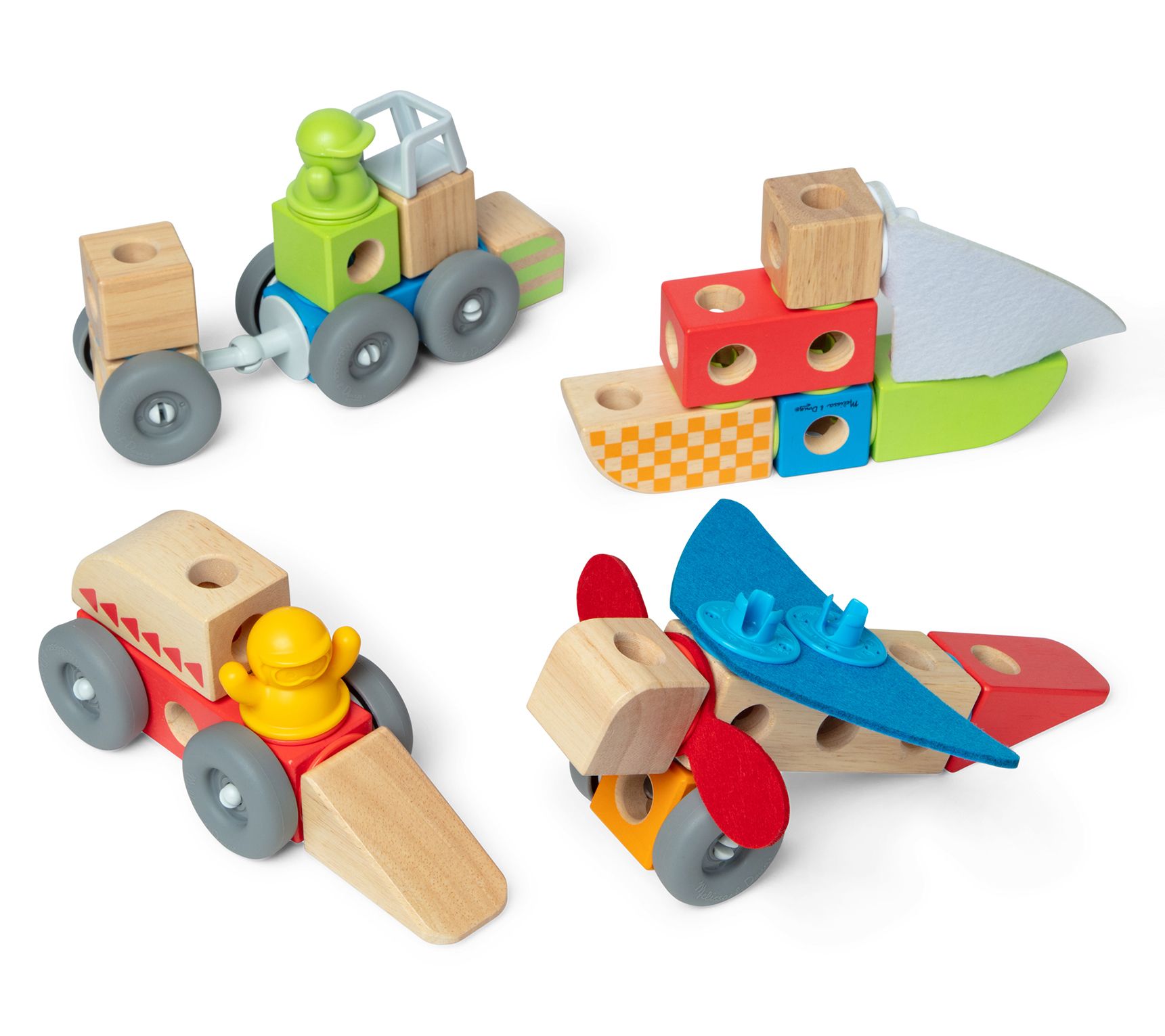 Melissa & Doug Blockables Vehicles Play Set